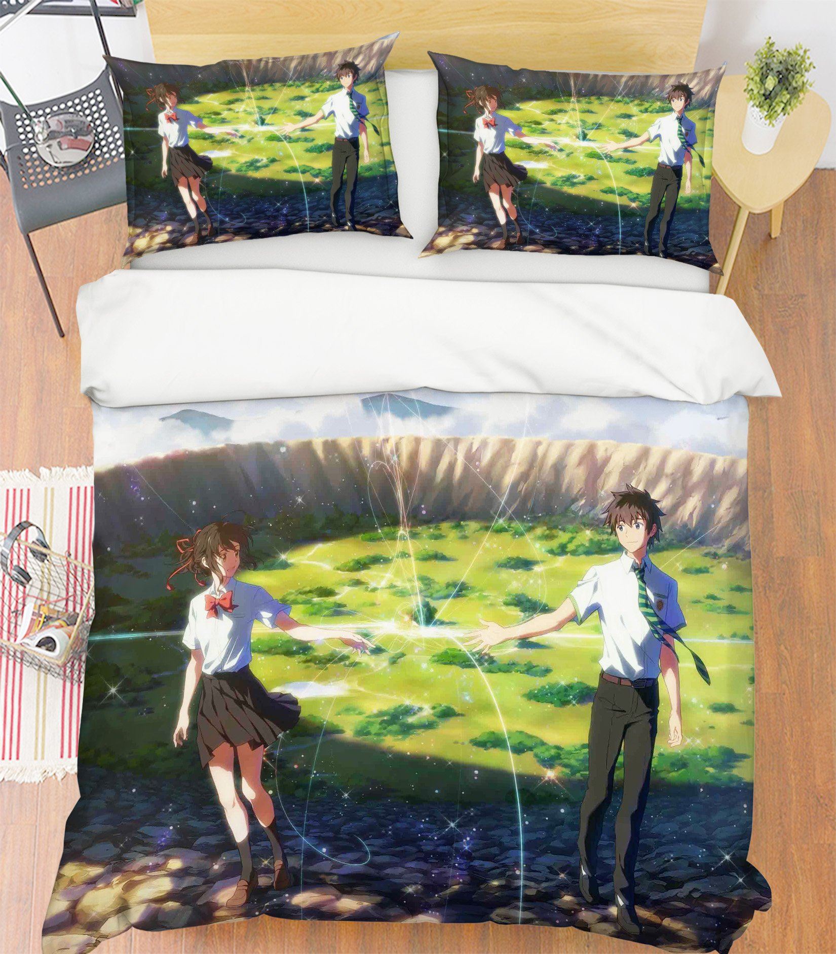 3D Classmate Lawn 105 Bed Pillowcases Quilt Wallpaper AJ Wallpaper