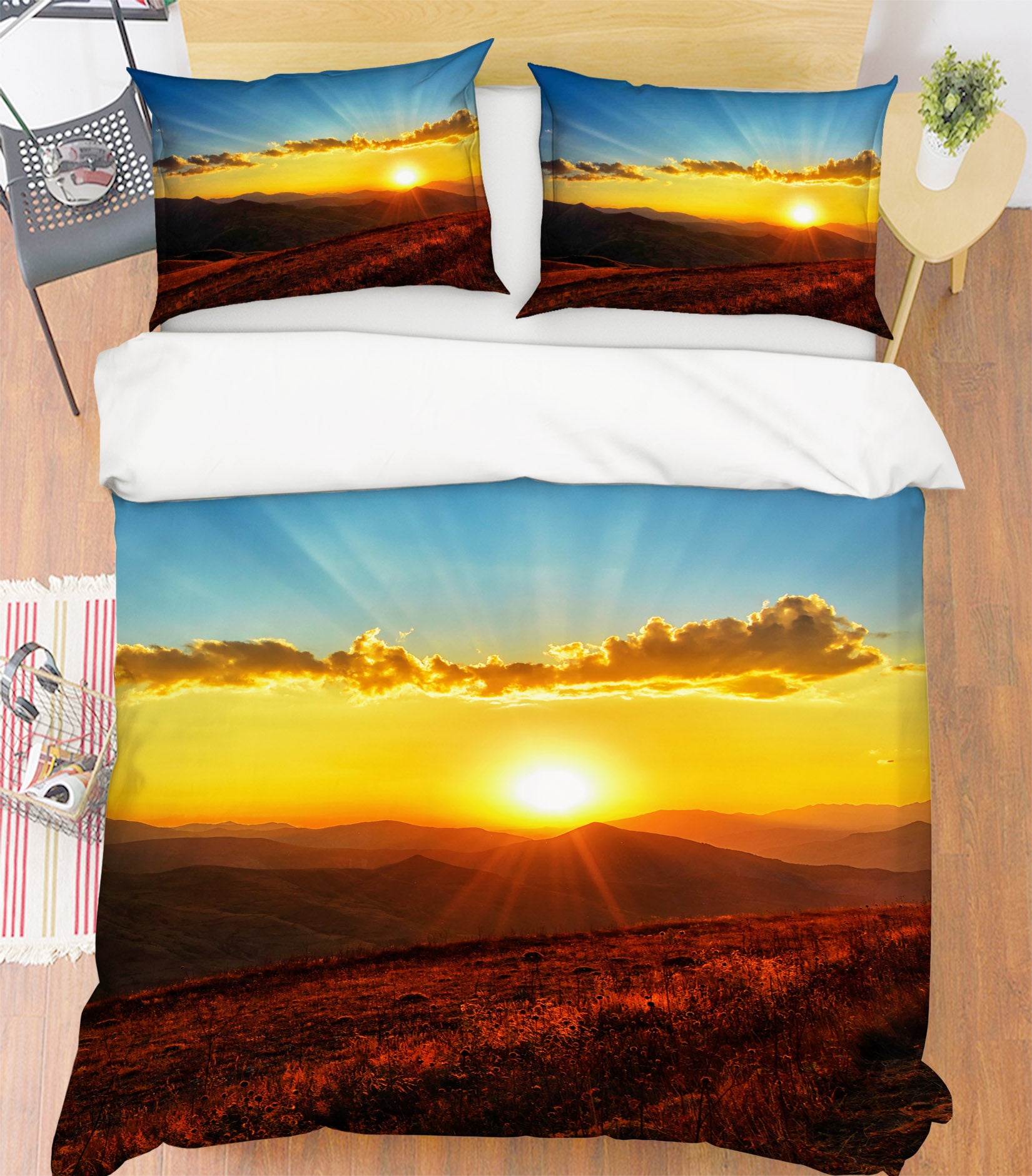3D Sun 19195 Bed Pillowcases Quilt