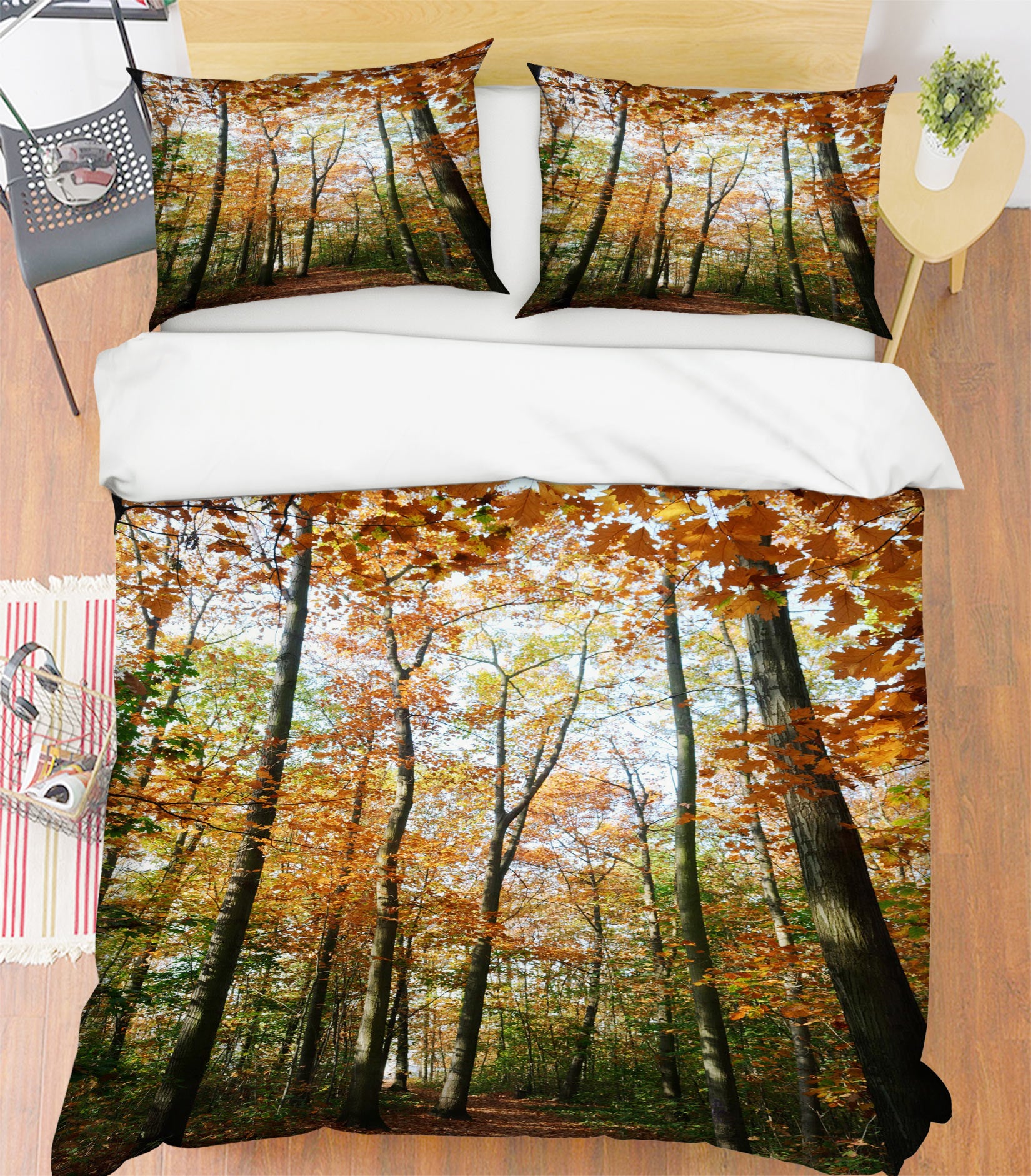 3D Forest 16135 Bed Pillowcases Quilt