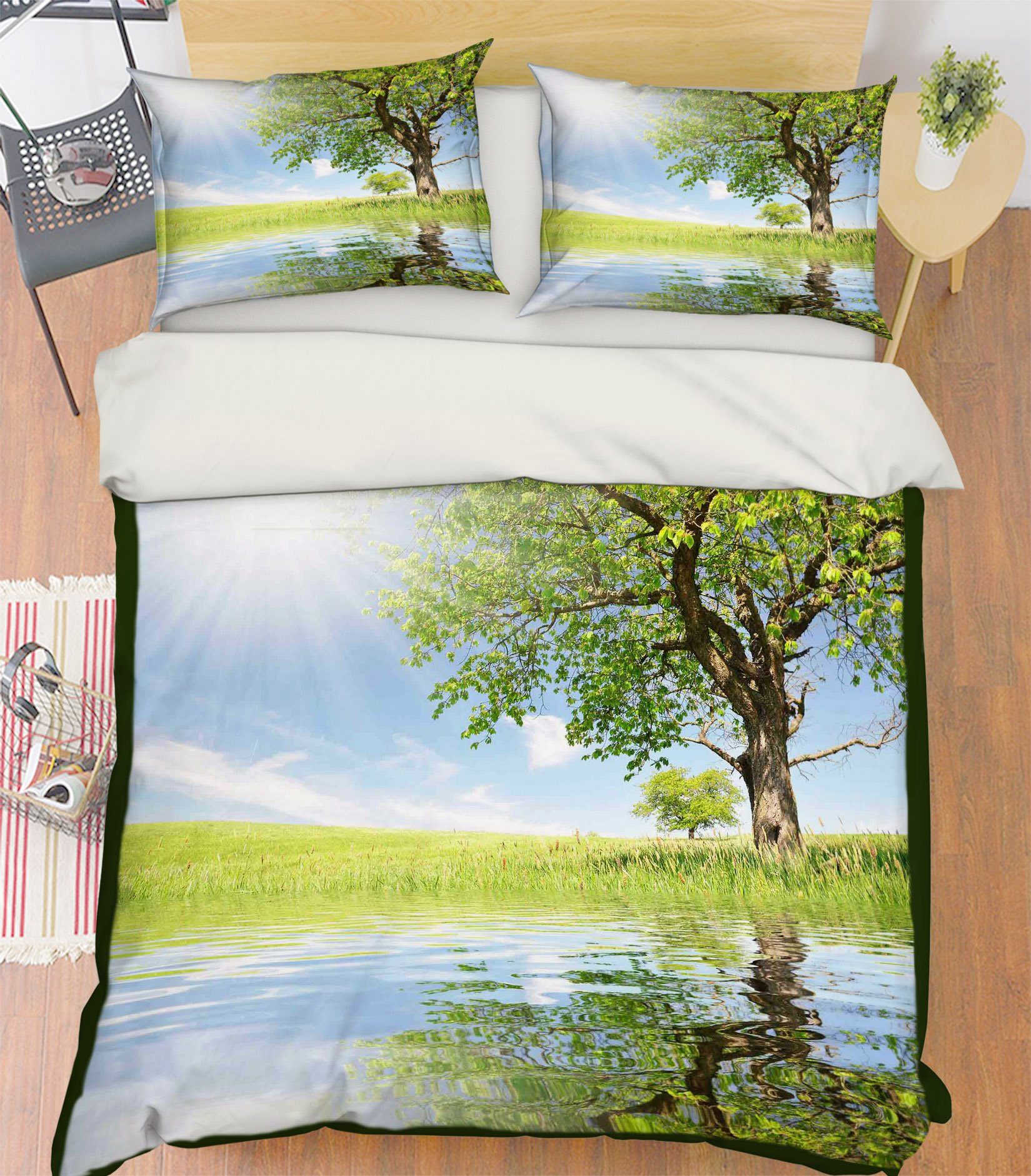 3D Sunny Tree 183 Bed Pillowcases Quilt Wallpaper AJ Wallpaper