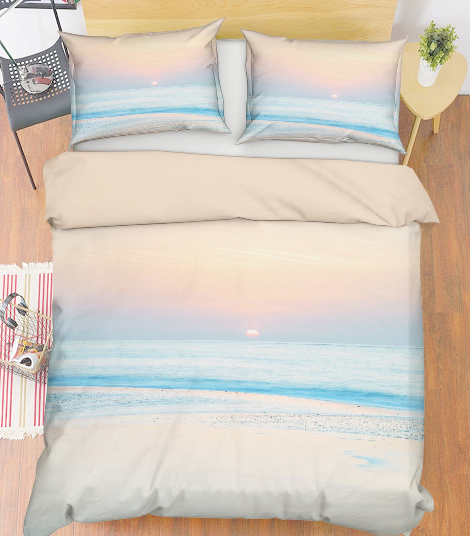 3D Sunset Sea 1022 Assaf Frank Bedding Bed Pillowcases Quilt Quiet Covers AJ Creativity Home