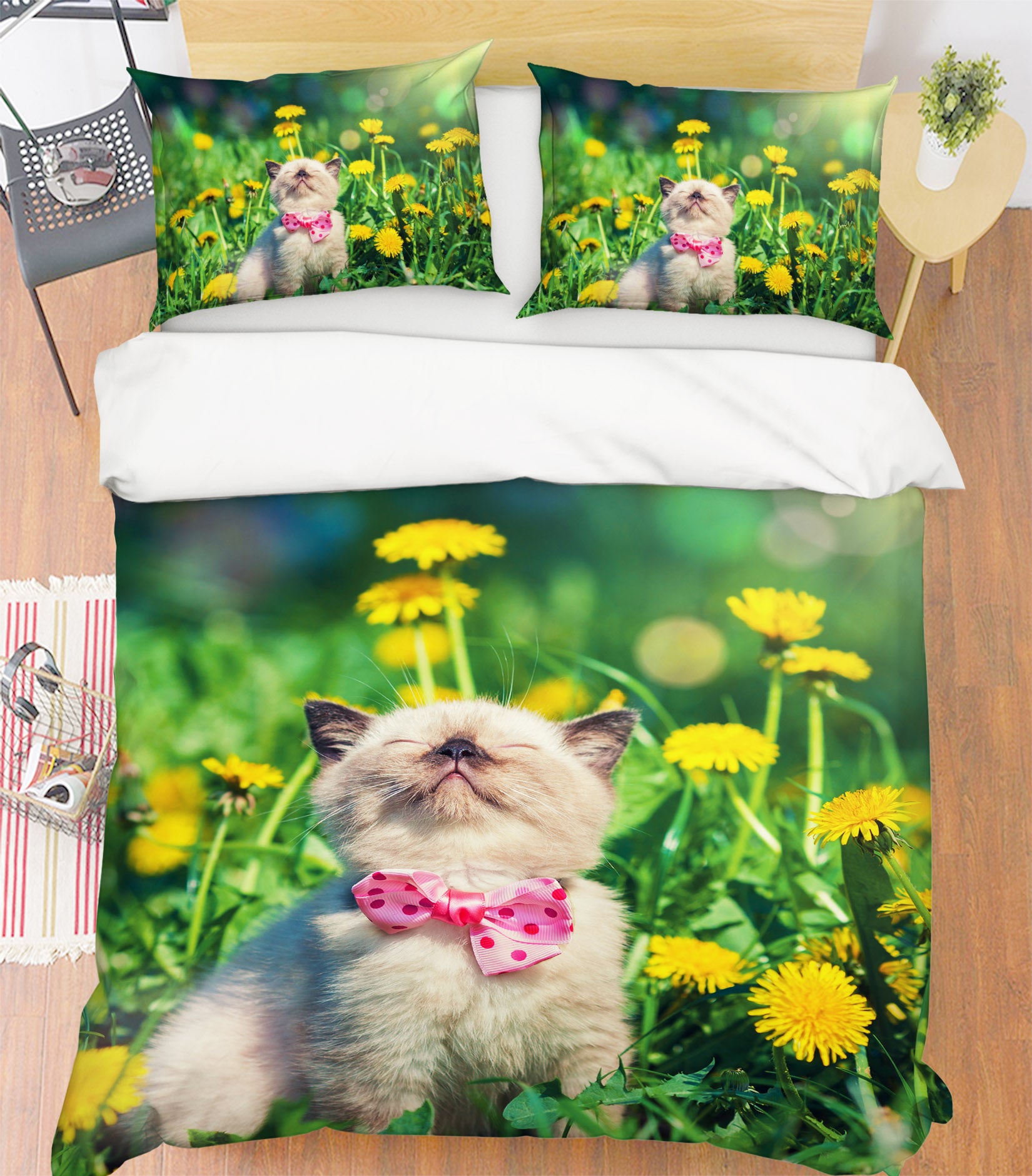 3D Kitten 15085 Bed Pillowcases Quilt