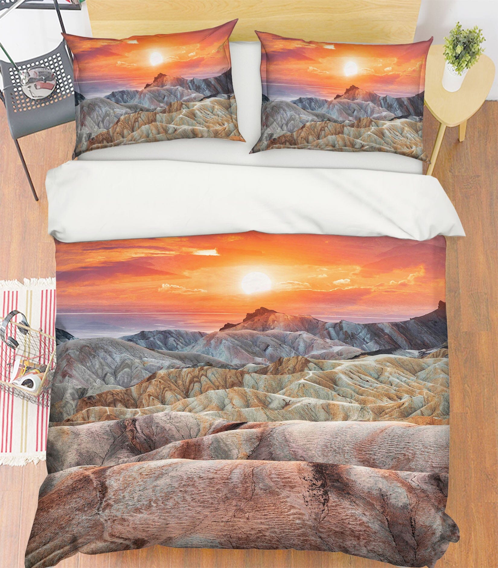 3D Sunrise Glacier 2125 Marco Carmassi Bedding Bed Pillowcases Quilt Quiet Covers AJ Creativity Home
