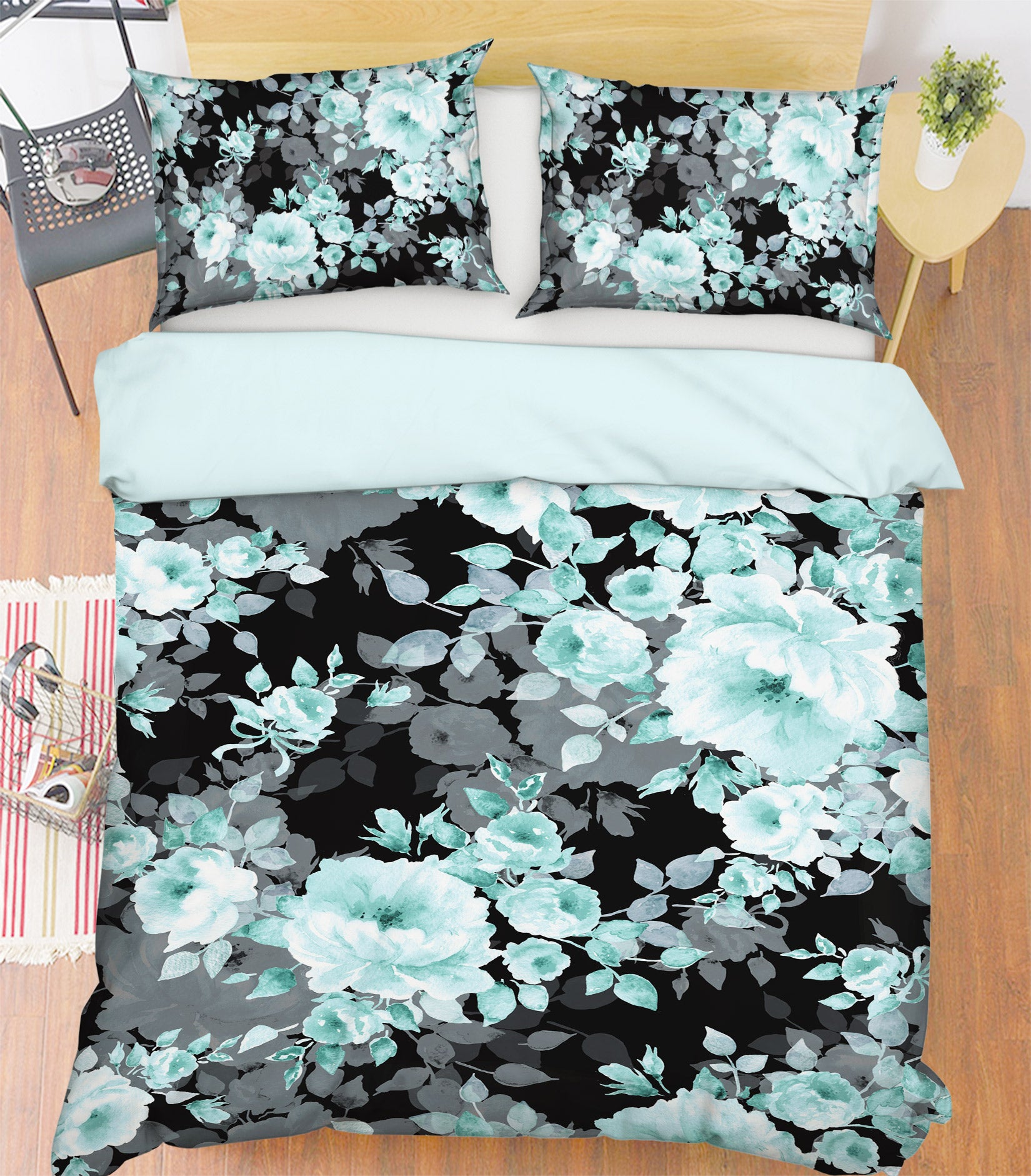 3D Flowers 13226 Bed Pillowcases Quilt
