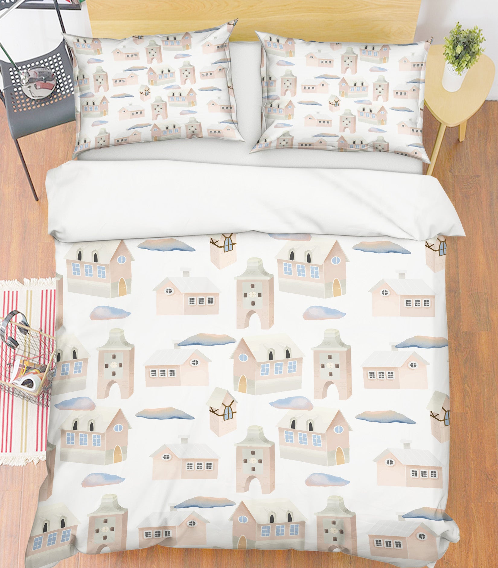 3D Construction 61067 Bed Pillowcases Quilt