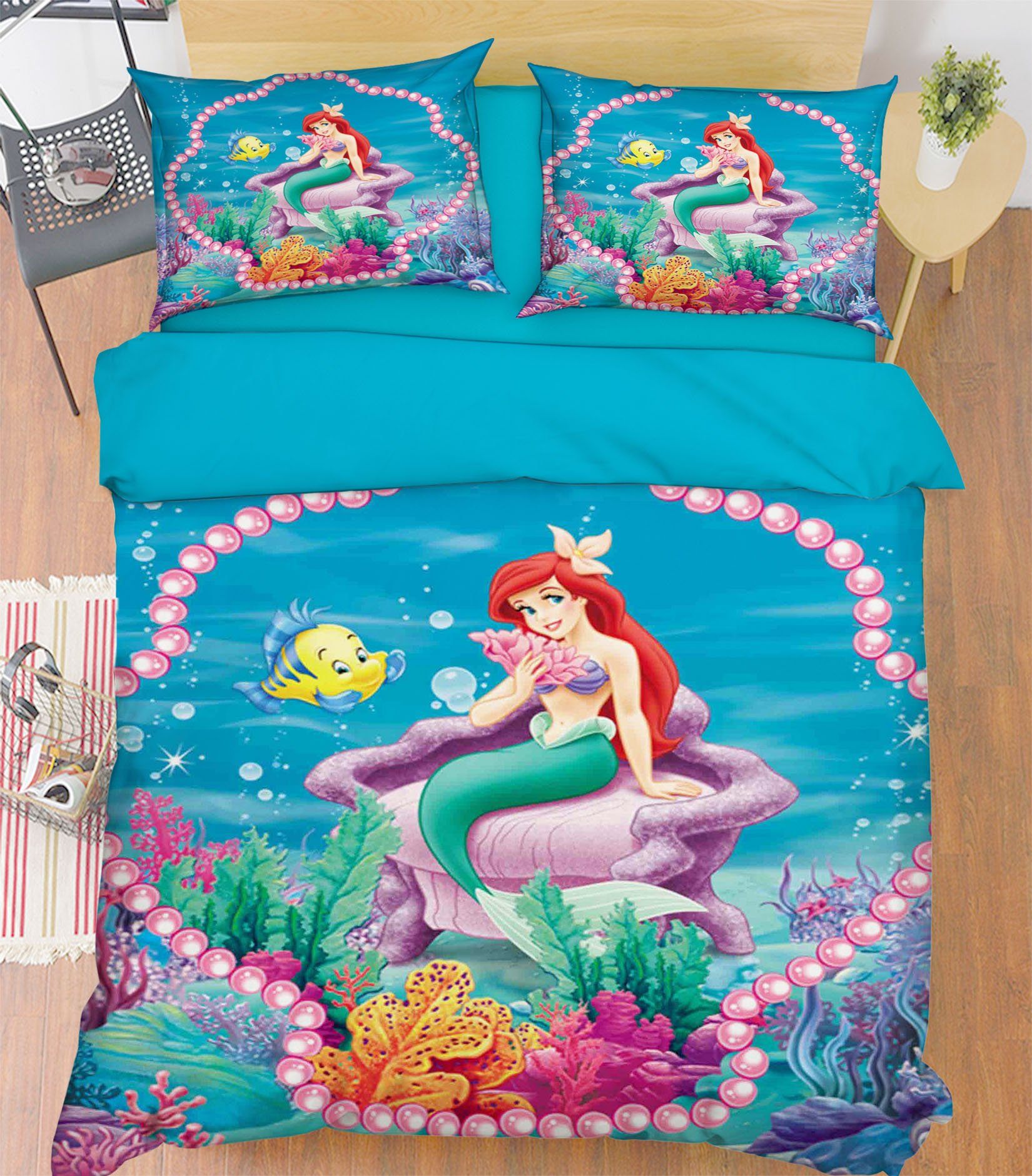 3D Pretty Mermaid 147 Bed Pillowcases Quilt Wallpaper AJ Wallpaper
