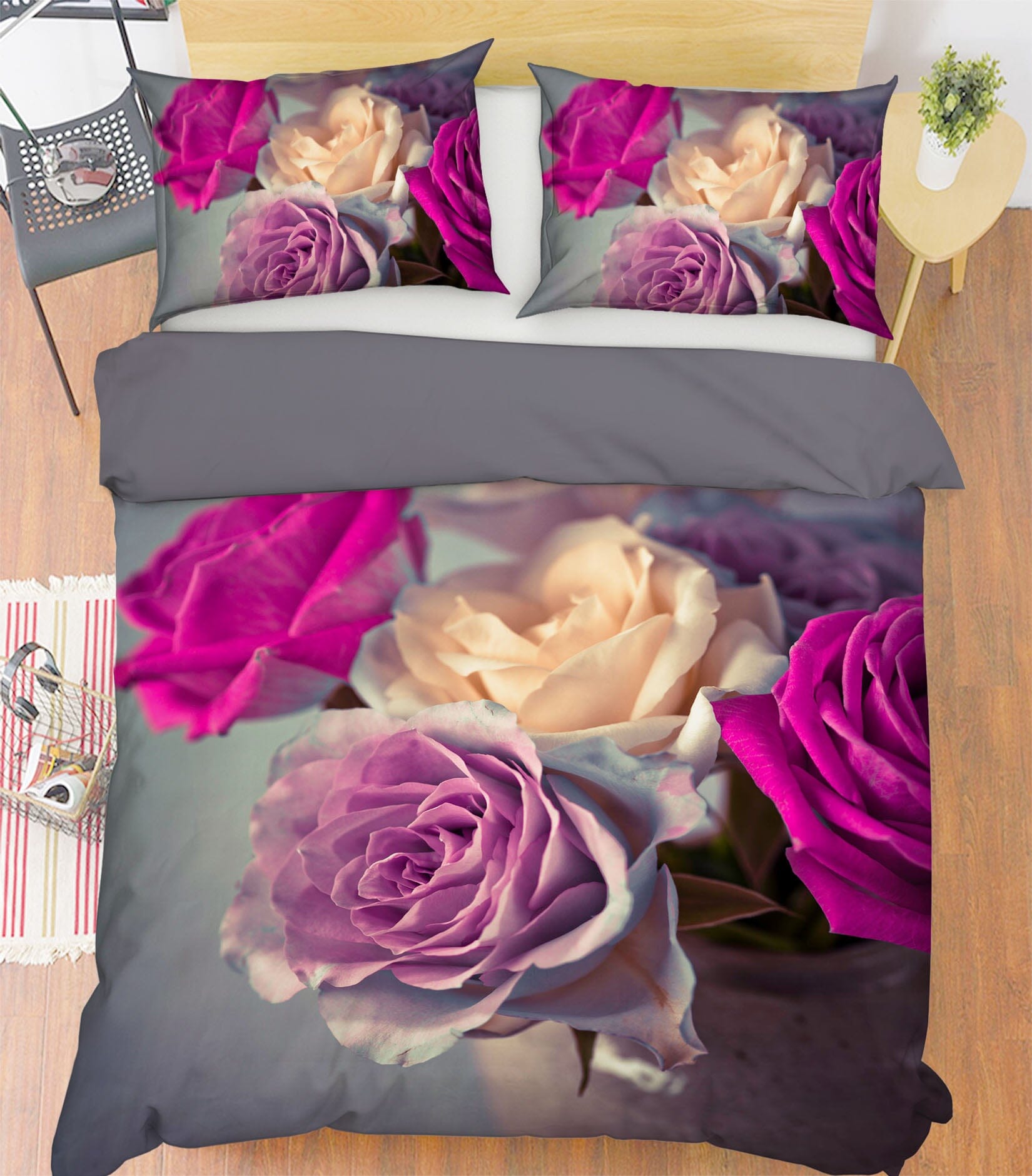 3D Blooming Rose 1010 Assaf Frank Bedding Bed Pillowcases Quilt Quiet Covers AJ Creativity Home