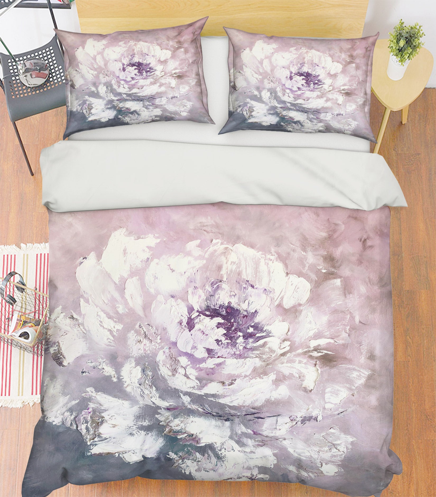 3D Watercolor Flowers 458 Skromova Marina Bedding Bed Pillowcases Quilt