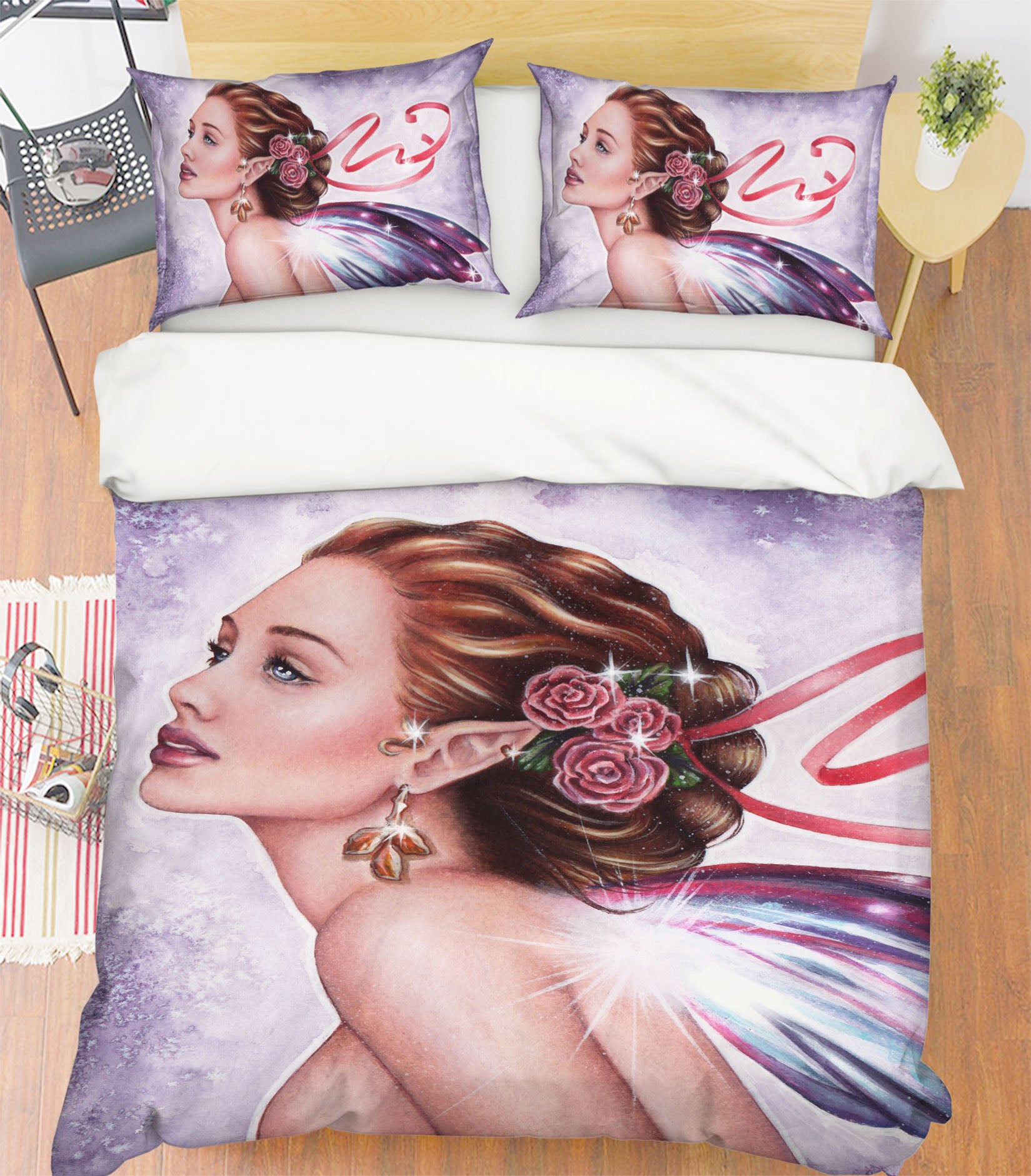 3D Woman Wings 8862 Brigid Ashwood Bedding Bed Pillowcases Quilt Cover Duvet Cover