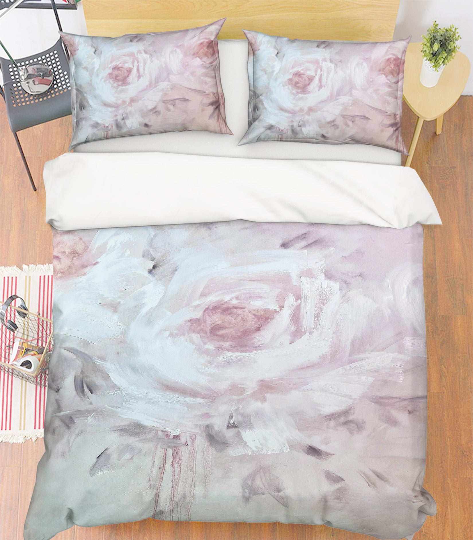 3D Pink Flower 3827 Skromova Marina Bedding Bed Pillowcases Quilt Cover Duvet Cover