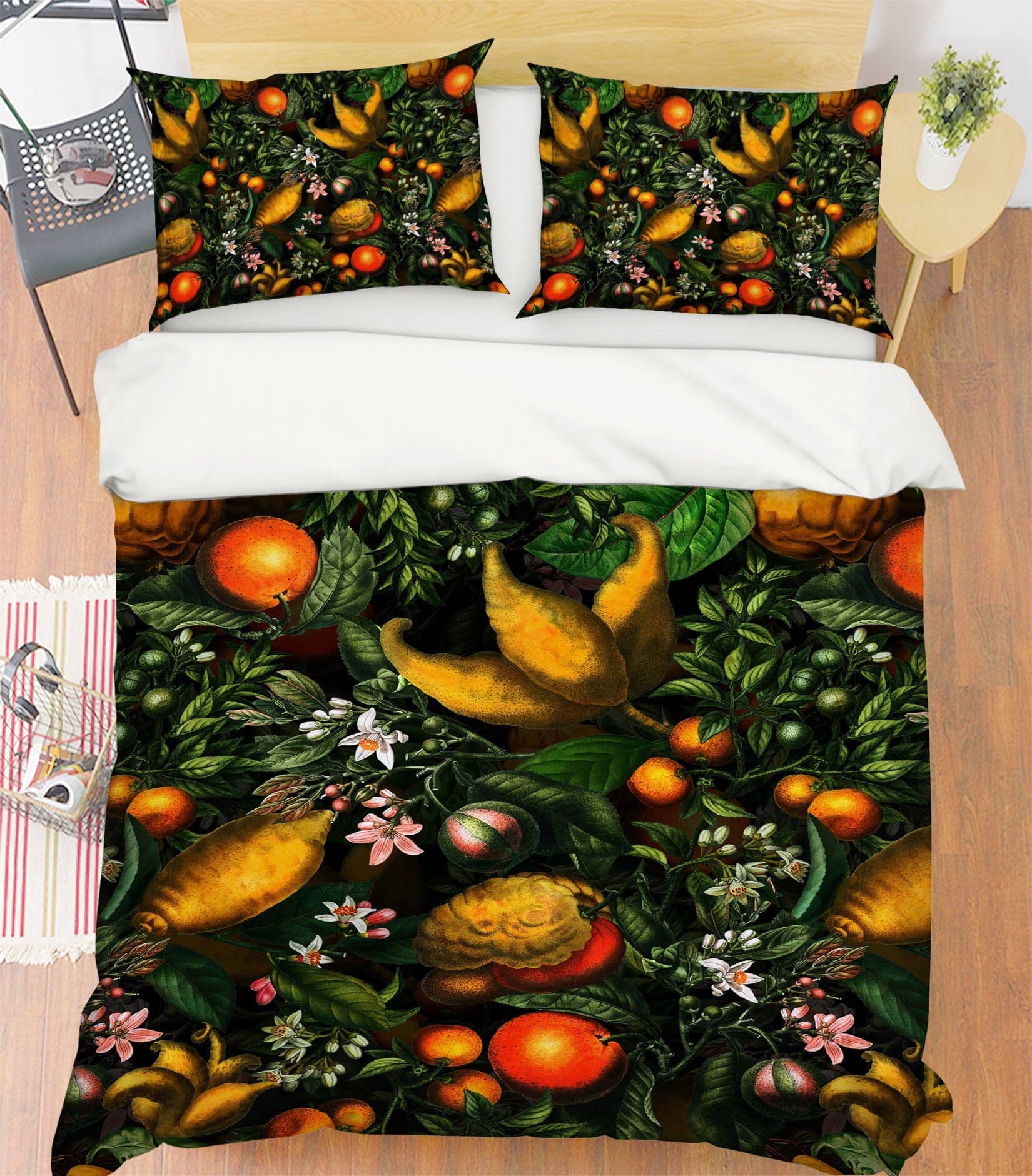 3D Fruit Oranges 124 Uta Naumann Bedding Bed Pillowcases Quilt Quiet Covers AJ Creativity Home