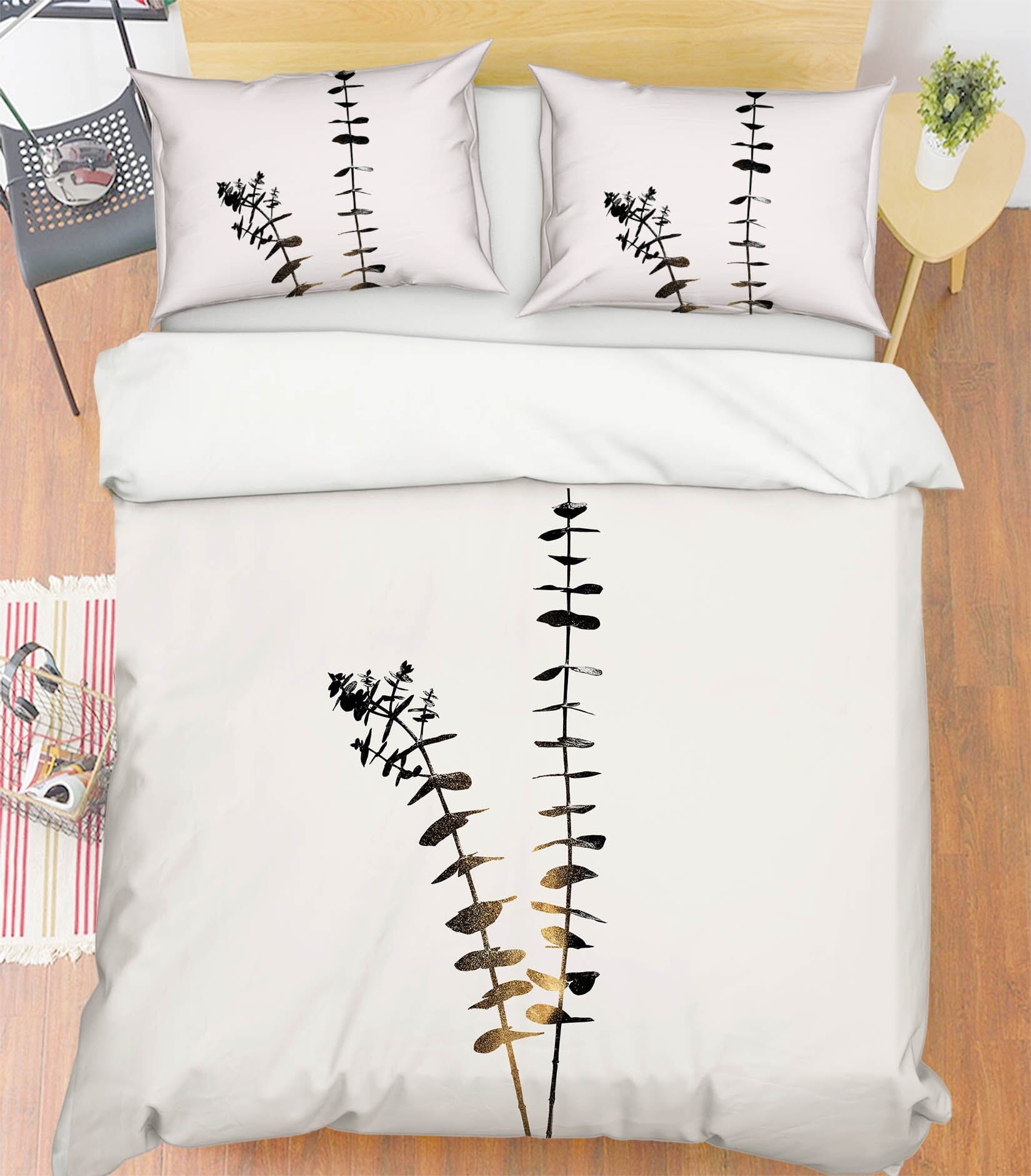 3D Leaf Growth 142 Boris Draschoff Bedding Bed Pillowcases Quilt Quiet Covers AJ Creativity Home
