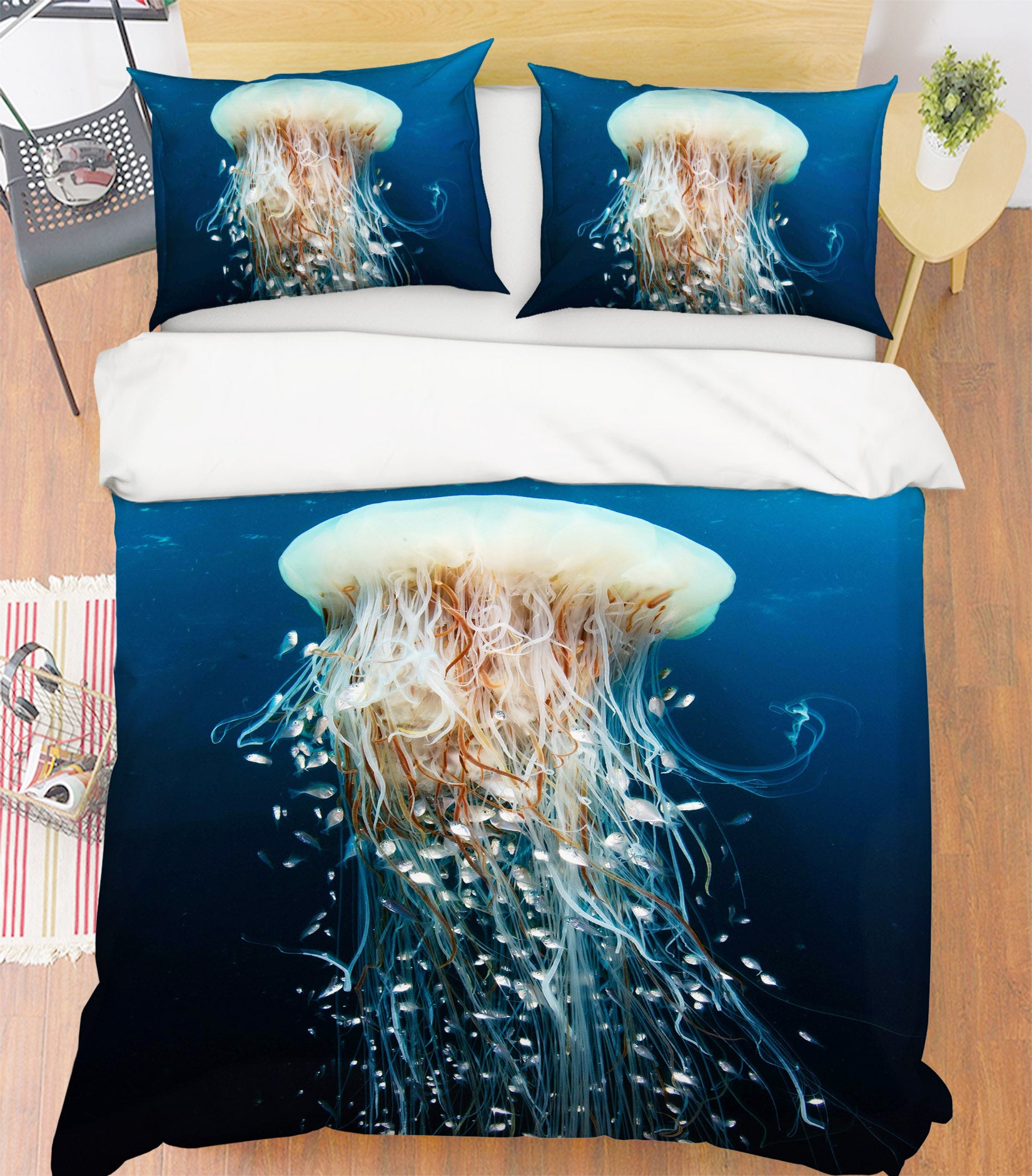 3D Jellyfish 21040 Bed Pillowcases Quilt