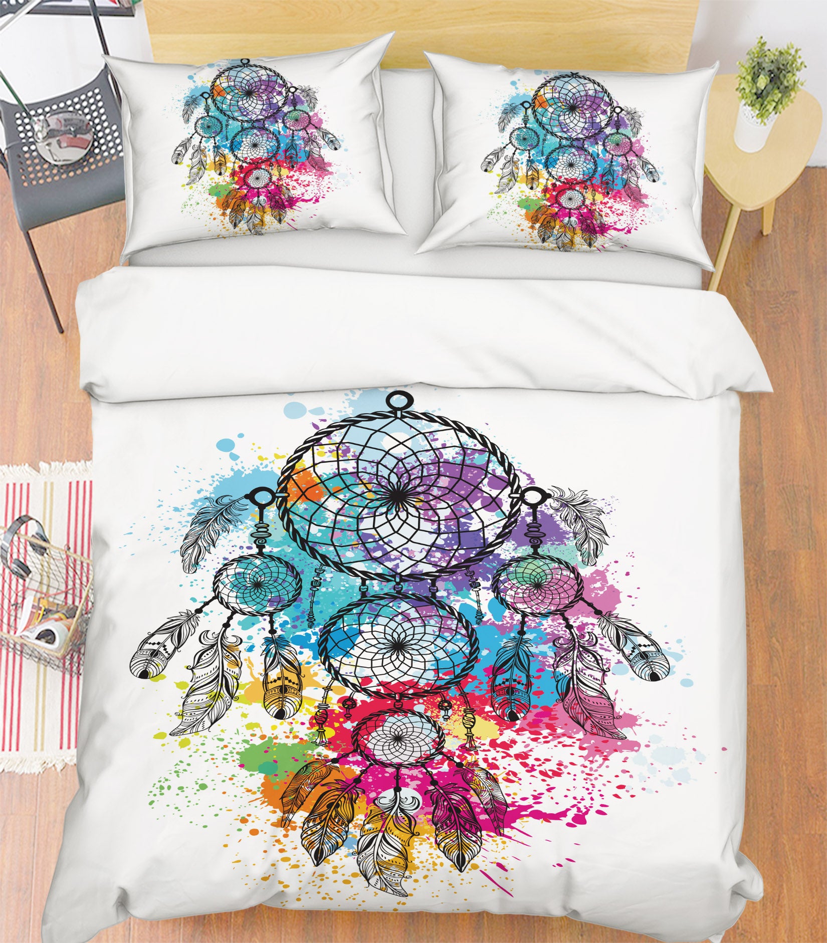 3D Color Dream Catcher 15061 Bed Pillowcases Quilt