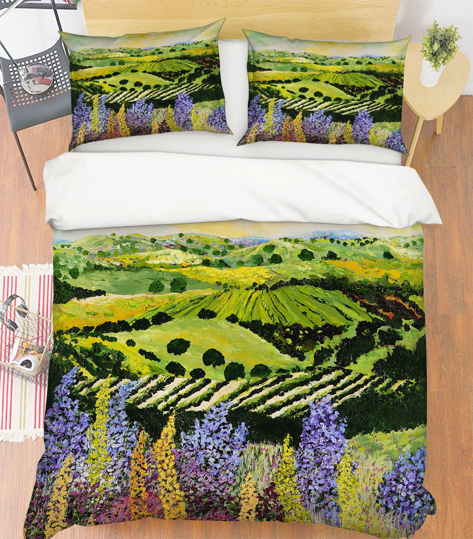 3D Wildflower Ridge 1010 Allan P. Friedlander Bedding Bed Pillowcases Quilt Quiet Covers AJ Creativity Home