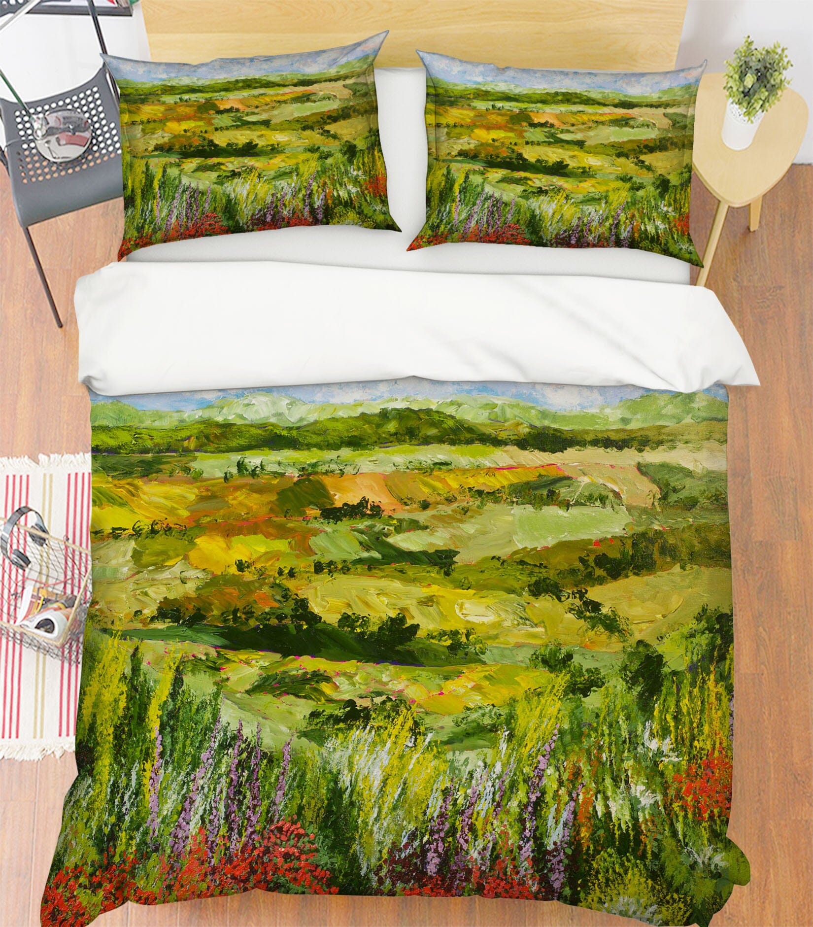 3D Flower Gate 1029 Allan P. Friedlander Bedding Bed Pillowcases Quilt Quiet Covers AJ Creativity Home