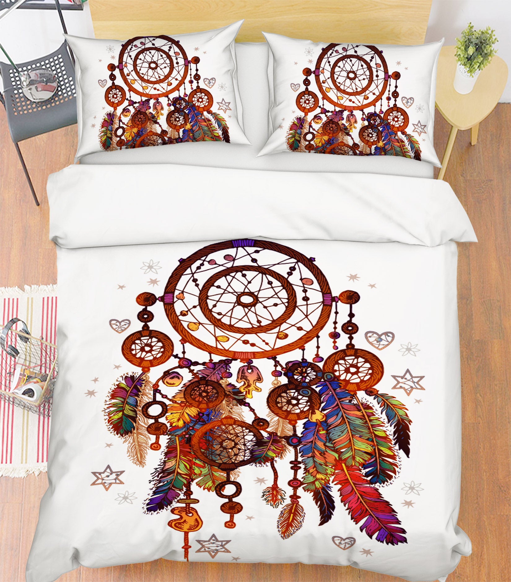 3D Dreamcatcher 15051 Bed Pillowcases Quilt