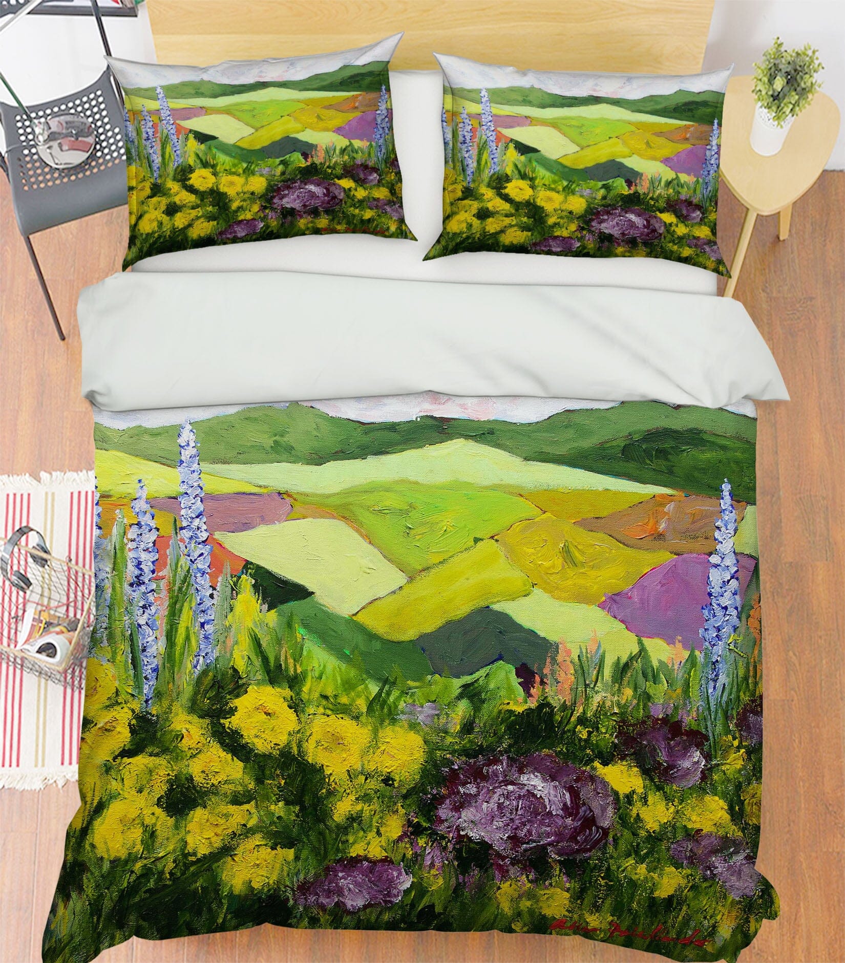 3D Daisy Garden 1122 Allan P. Friedlander Bedding Bed Pillowcases Quilt Quiet Covers AJ Creativity Home