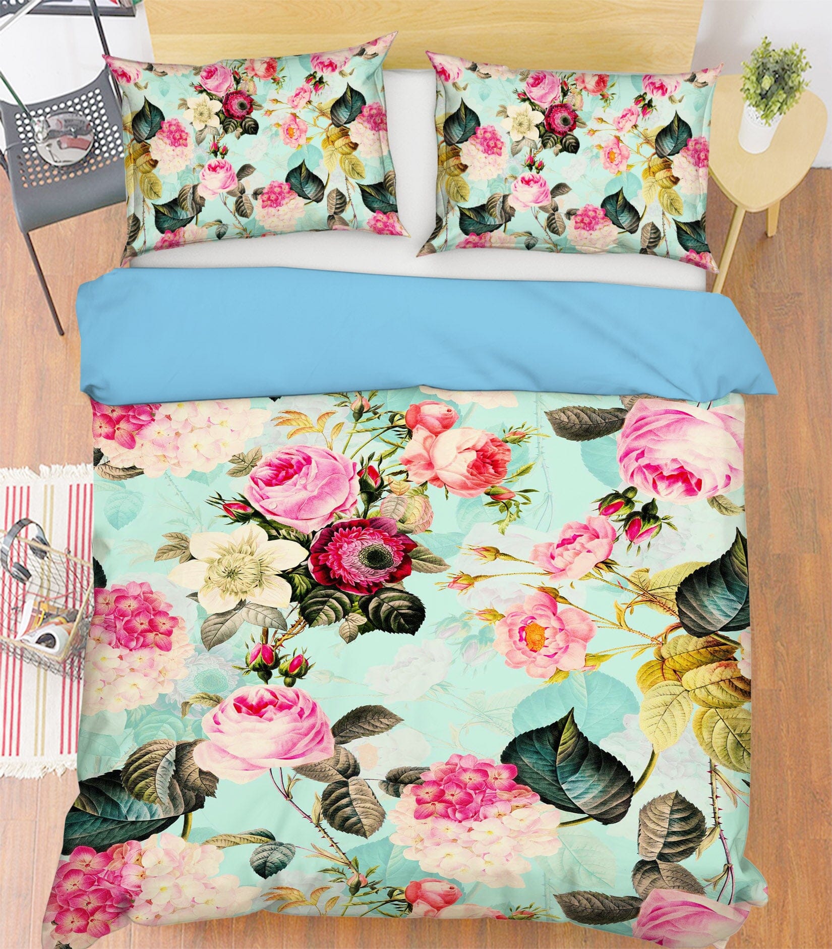 3D Rose Peony 133 Uta Naumann Bedding Bed Pillowcases Quilt Quiet Covers AJ Creativity Home