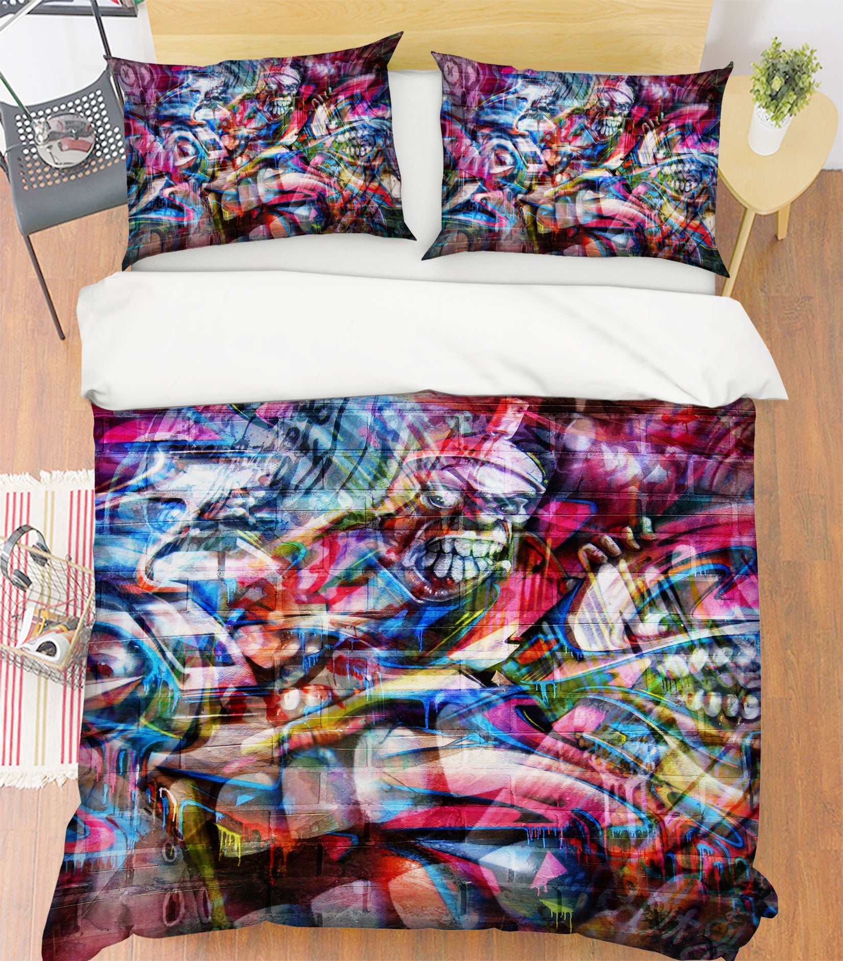 3D Pattern 14198 Bed Pillowcases Quilt