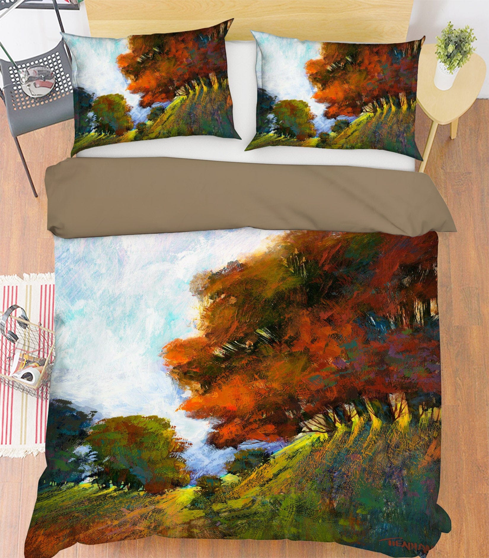 3D Autumn Maple 1014 Michael Tienhaara Bedding Bed Pillowcases Quilt Quiet Covers AJ Creativity Home