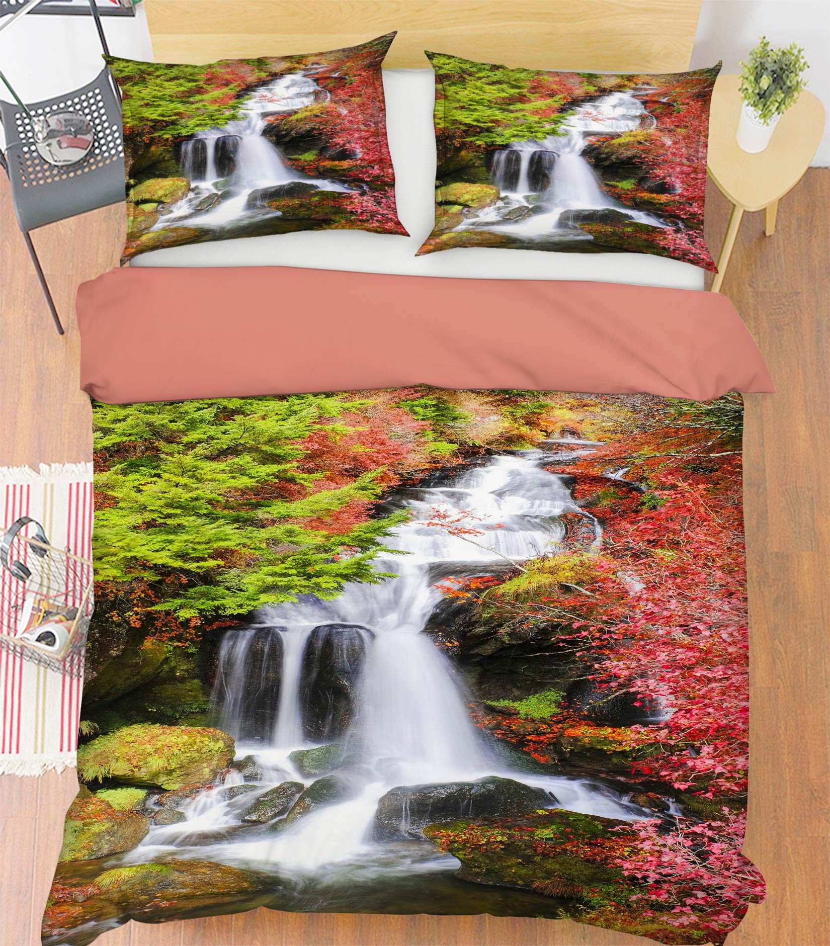 3D Waterfall 15137 Bed Pillowcases Quilt