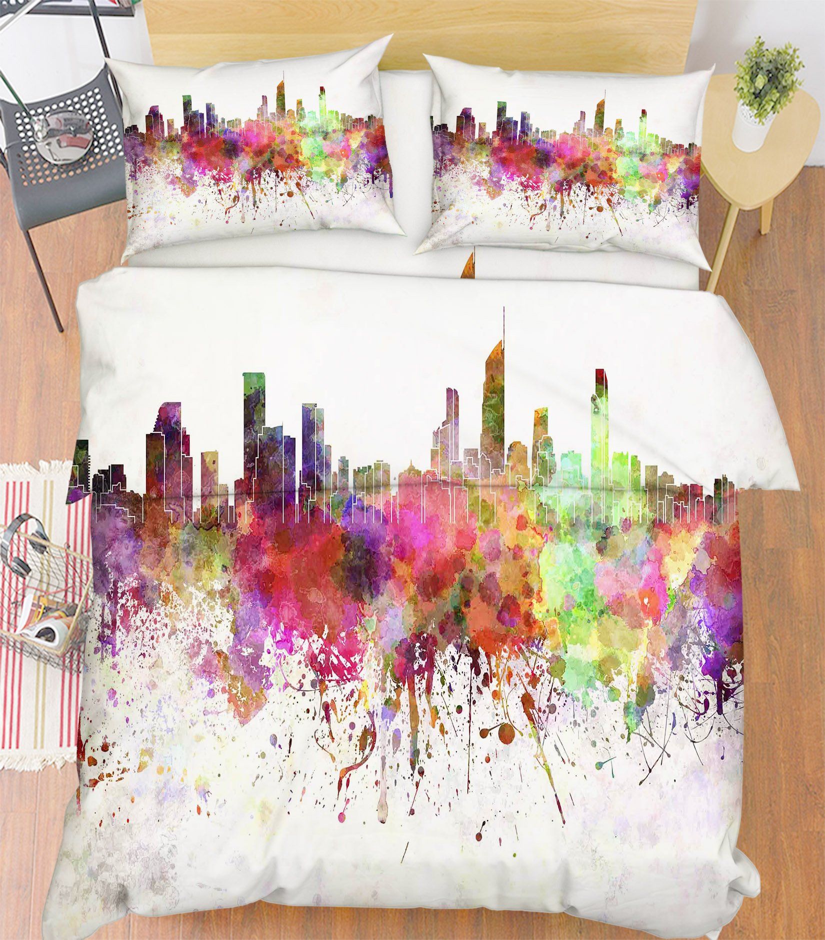 3D Graffiti City 77 Bed Pillowcases Quilt Wallpaper AJ Wallpaper