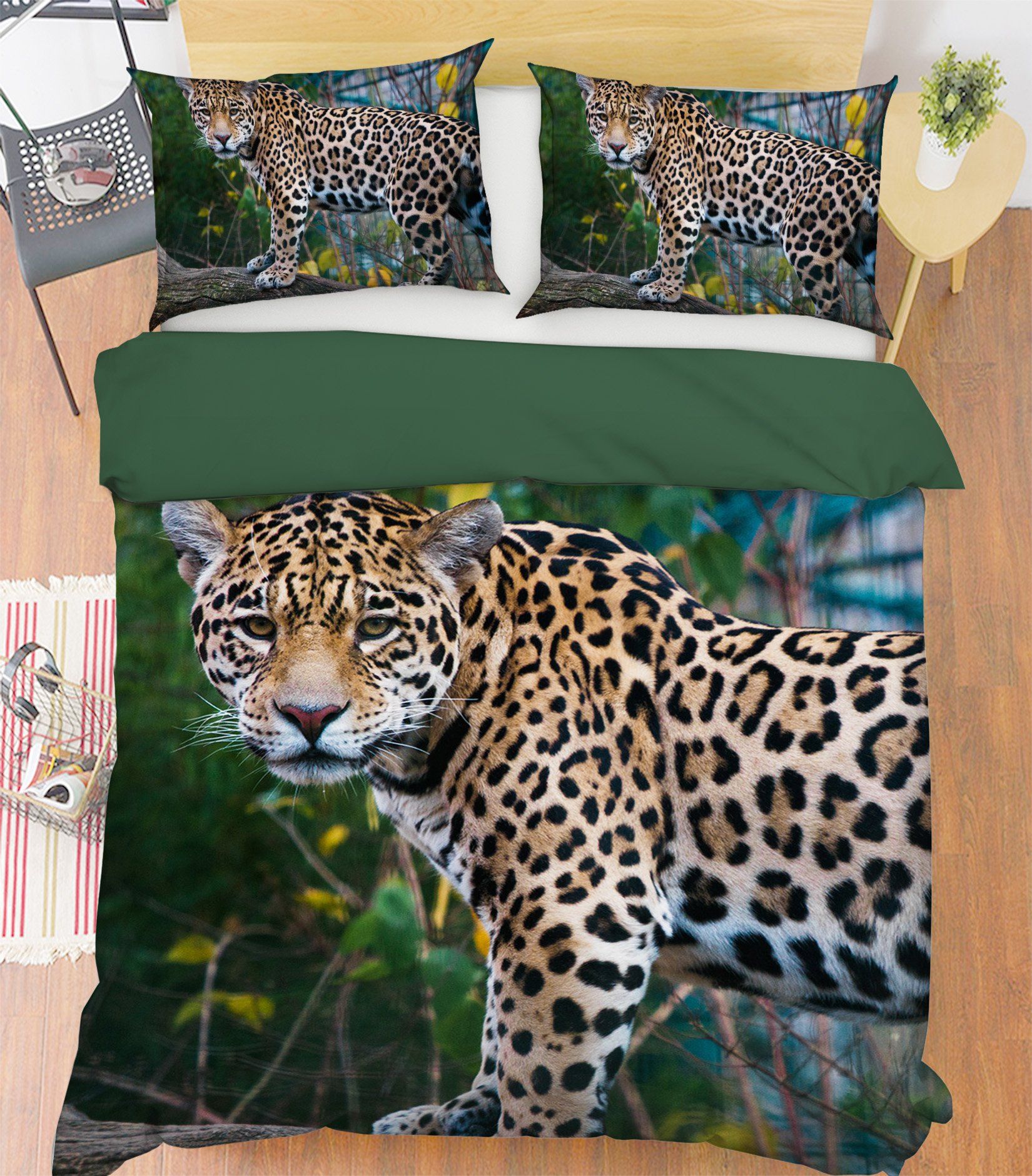 3D Prairie Tiger 1921 Bed Pillowcases Quilt Quiet Covers AJ Creativity Home