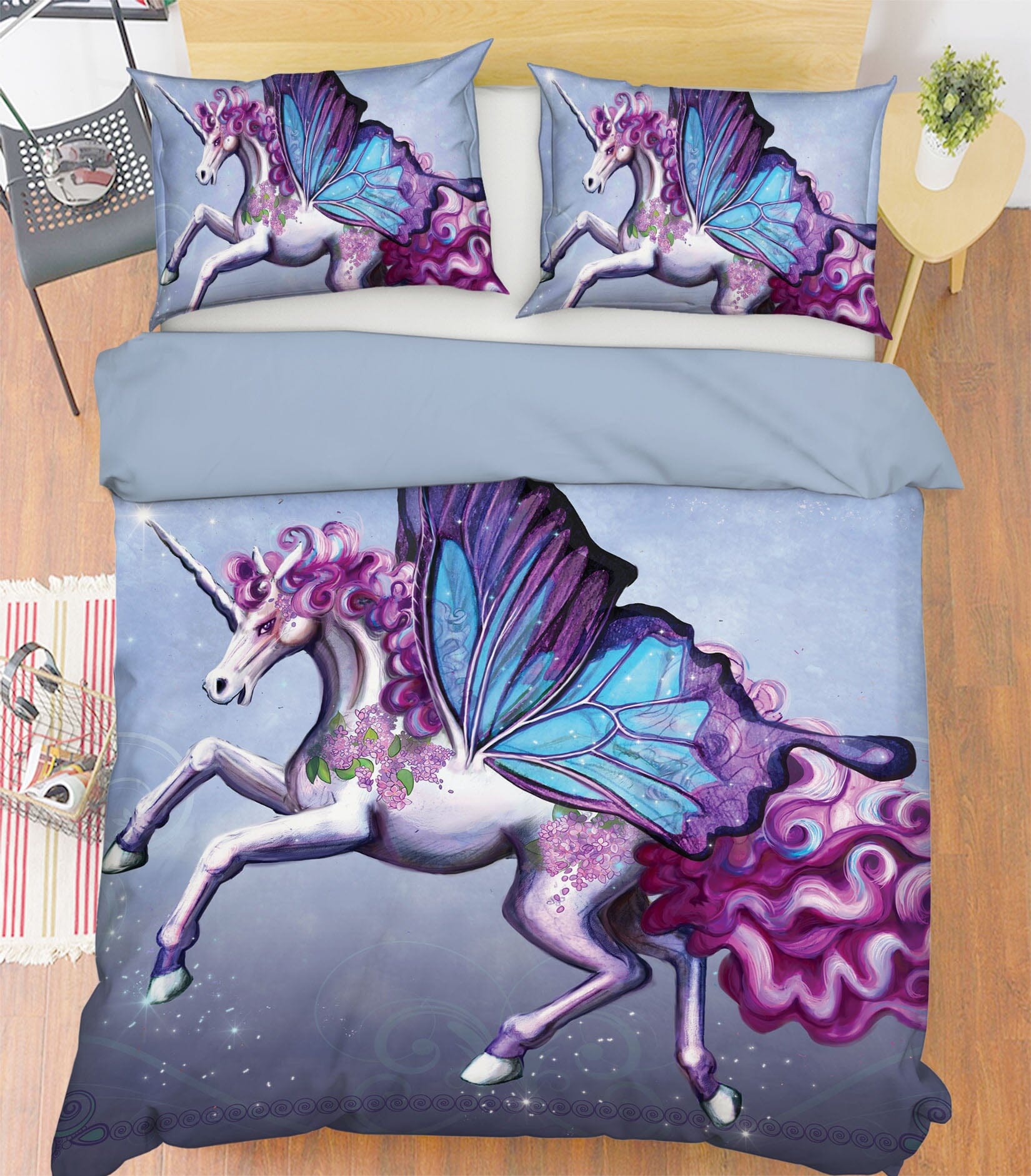 3D Wing Horse 104 Rose Catherine Khan Bedding Bed Pillowcases Quilt Quiet Covers AJ Creativity Home