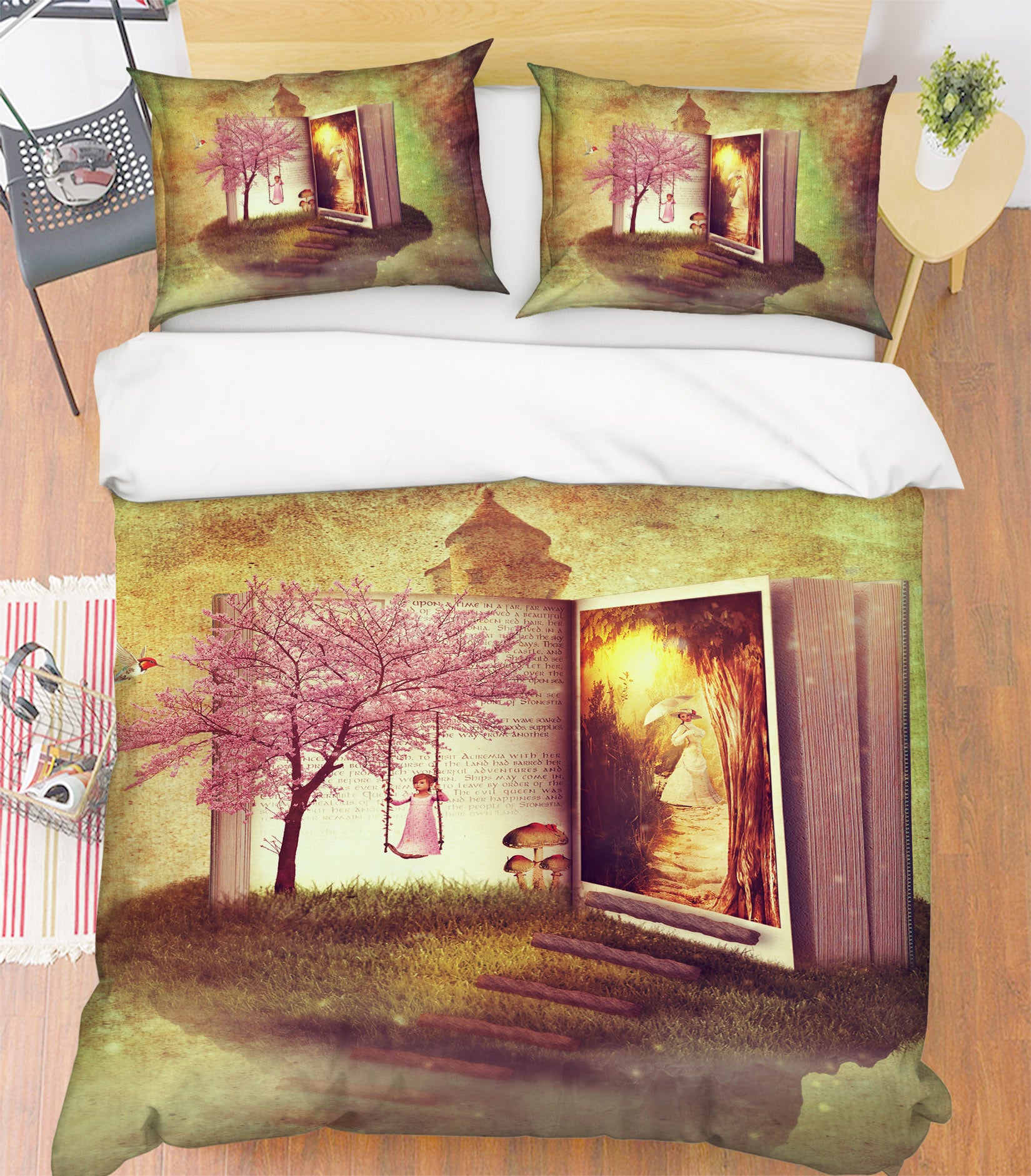 3D Tree Swing 19143 Bed Pillowcases Quilt