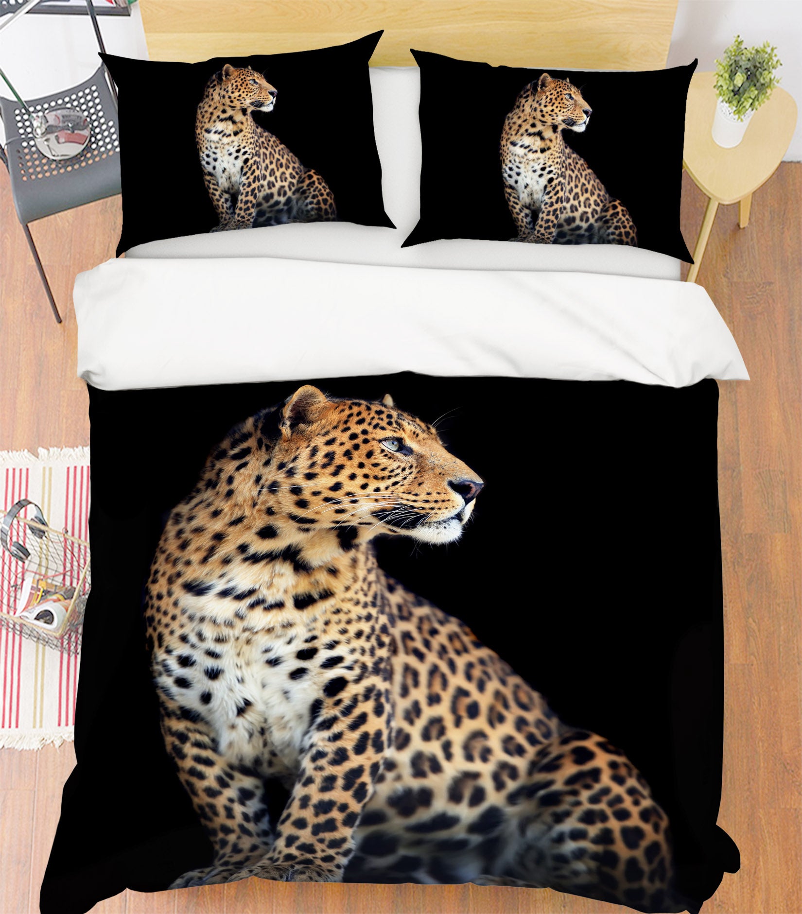 3D Leopard 21024 Bed Pillowcases Quilt