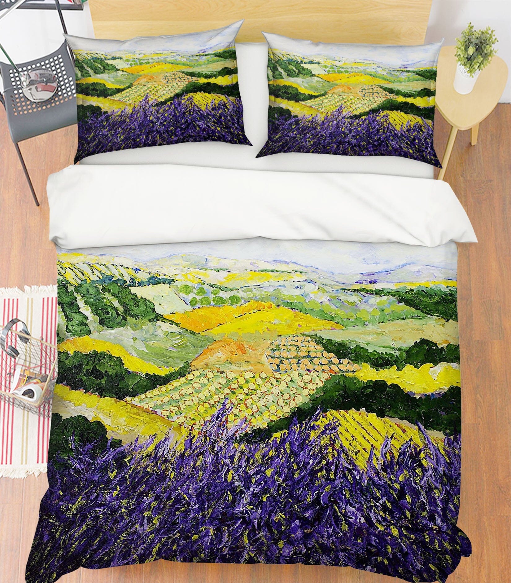 3D Violet Spring 1001 Allan P. Friedlander Bedding Bed Pillowcases Quilt Quiet Covers AJ Creativity Home