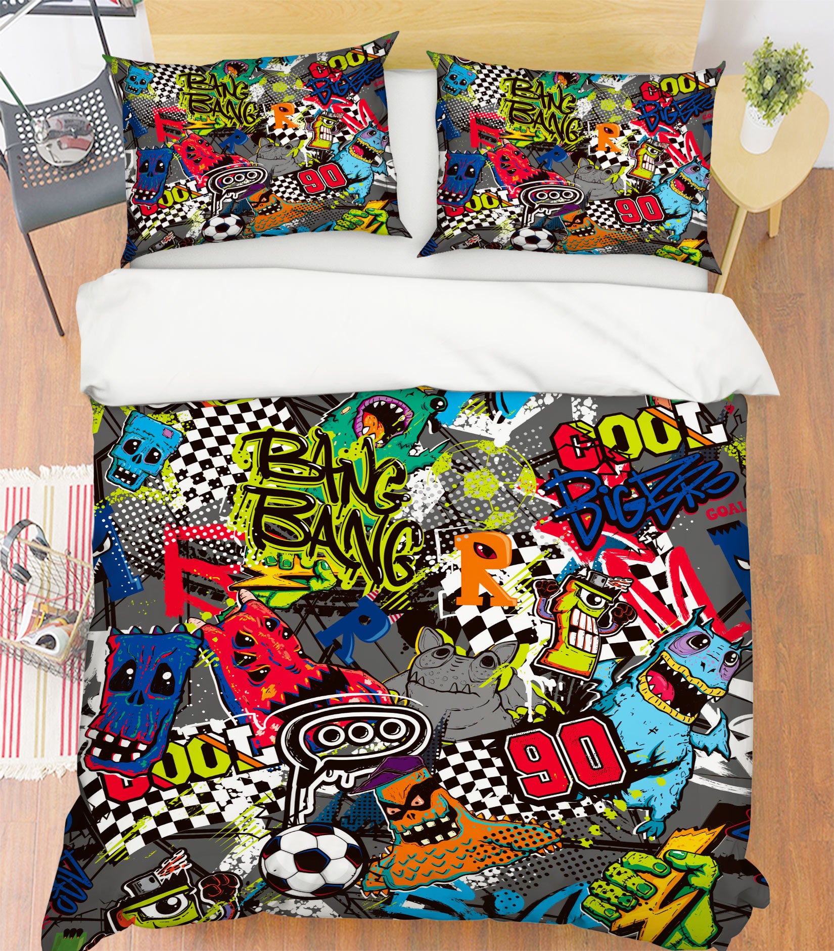 3D Ball Pattern 14186 Bed Pillowcases Quilt