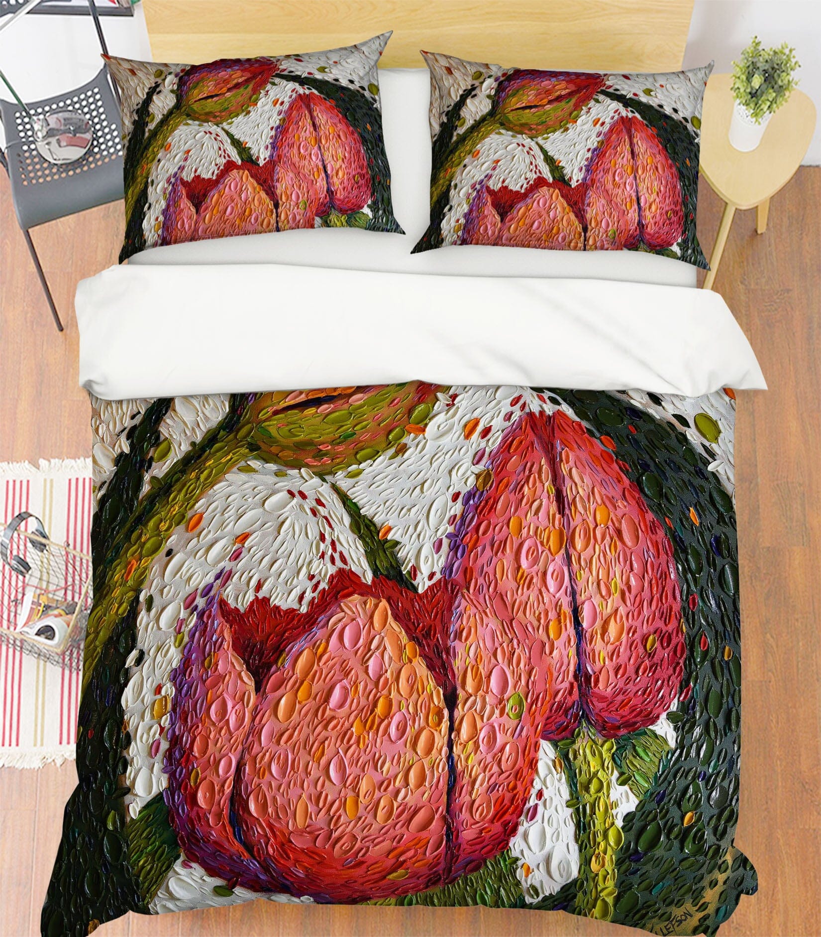 3D Rose 2114 Dena Tollefson bedding Bed Pillowcases Quilt Quiet Covers AJ Creativity Home