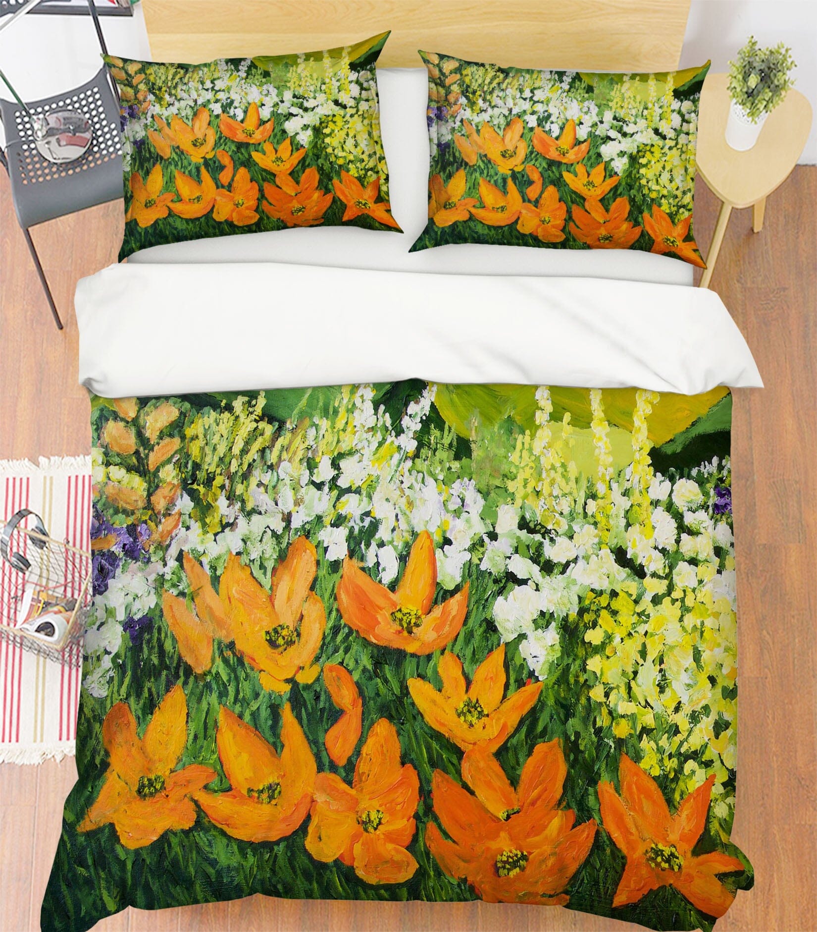 3D Field Of Poppies 1096 Allan P. Friedlander Bedding Bed Pillowcases Quilt Quiet Covers AJ Creativity Home