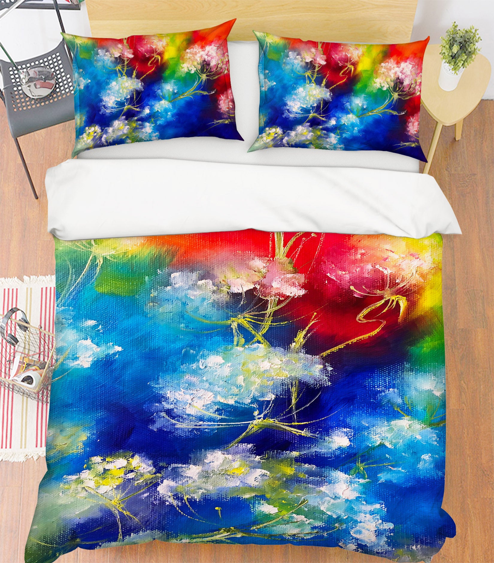 3D Painted Flowers 618 Skromova Marina Bedding Bed Pillowcases Quilt