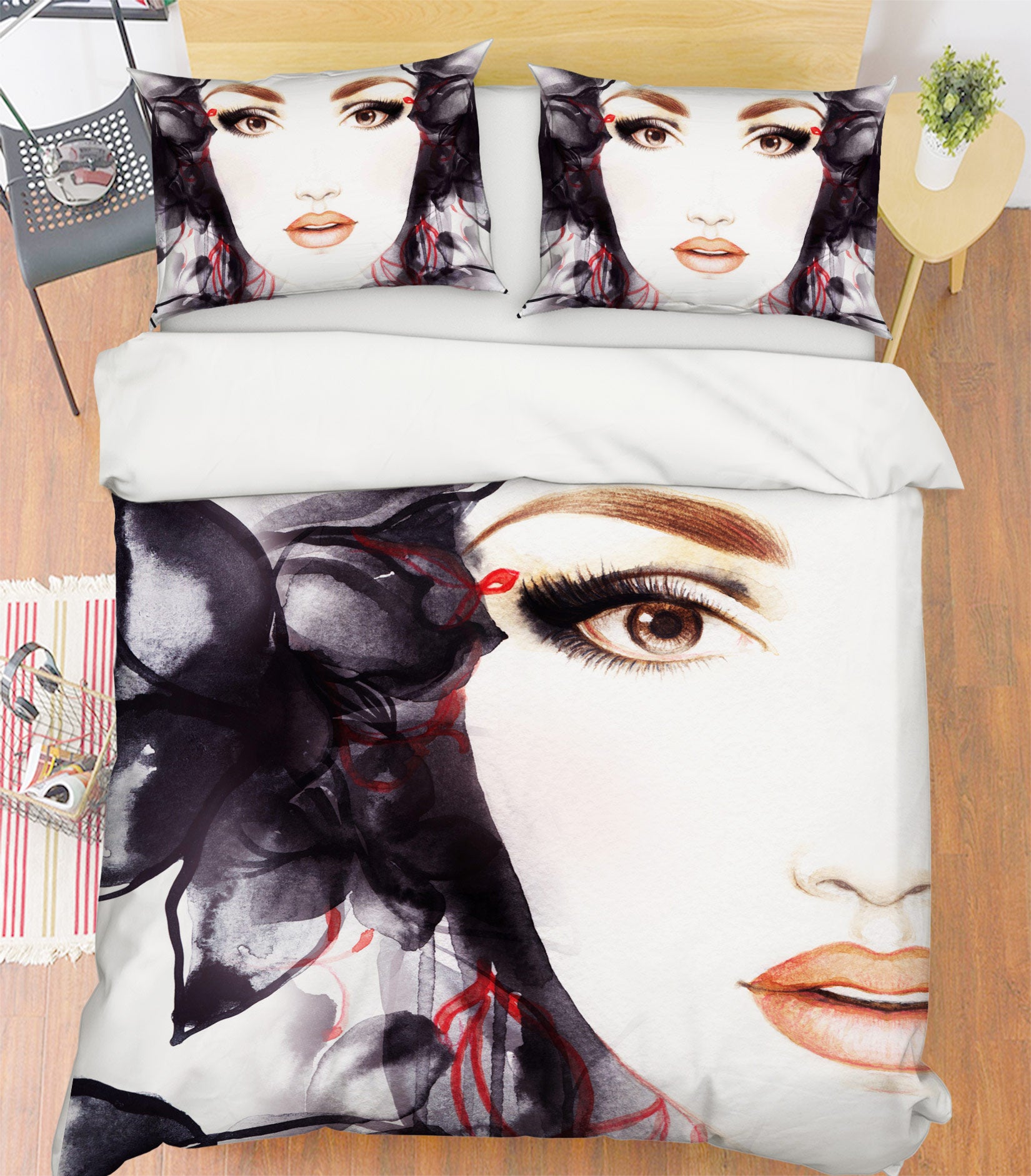 3D Model Woman 022 Bed Pillowcases Quilt