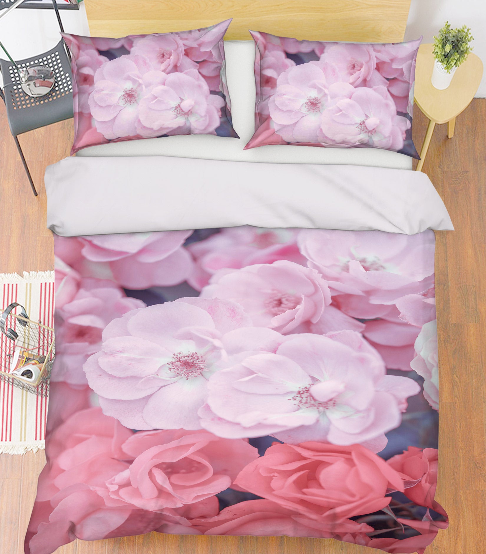 3D Gentle Pink Flower 6916 Assaf Frank Bedding Bed Pillowcases Quilt Cover Duvet Cover