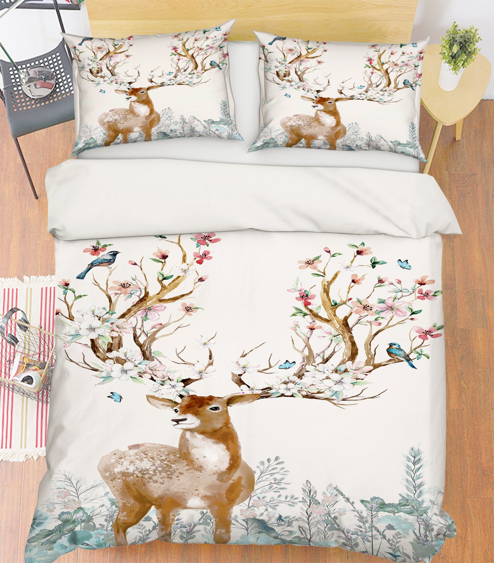 3D Deer 13139 Bed Pillowcases Quilt
