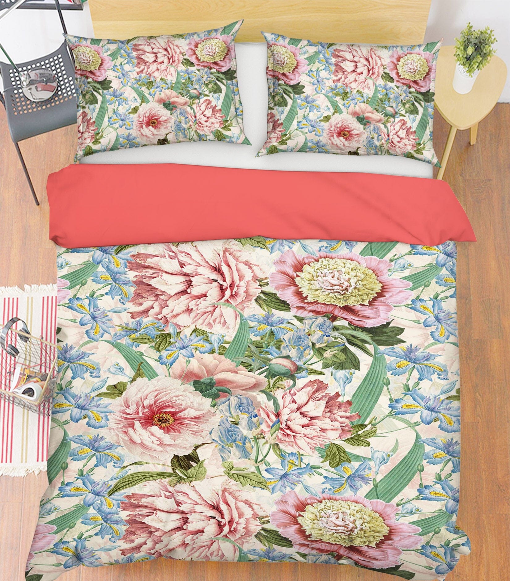 3D Blue Flower Bloom 181 Uta Naumann Bedding Bed Pillowcases Quilt Quiet Covers AJ Creativity Home