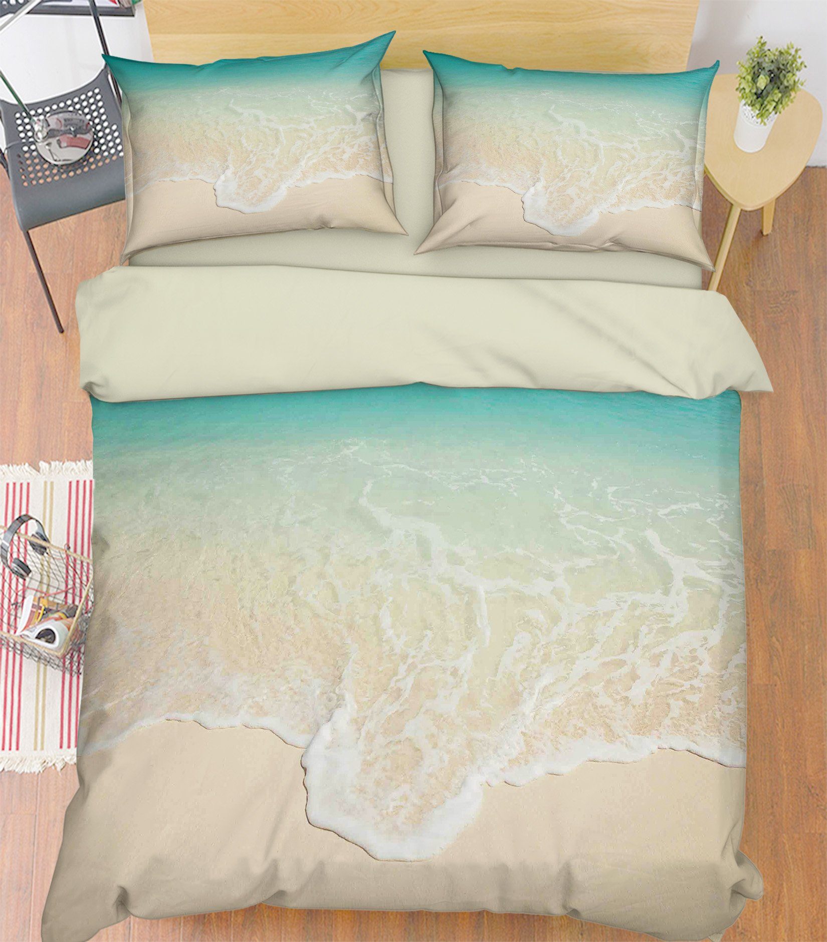 3D Peaceful Sea 247 Bed Pillowcases Quilt Wallpaper AJ Wallpaper