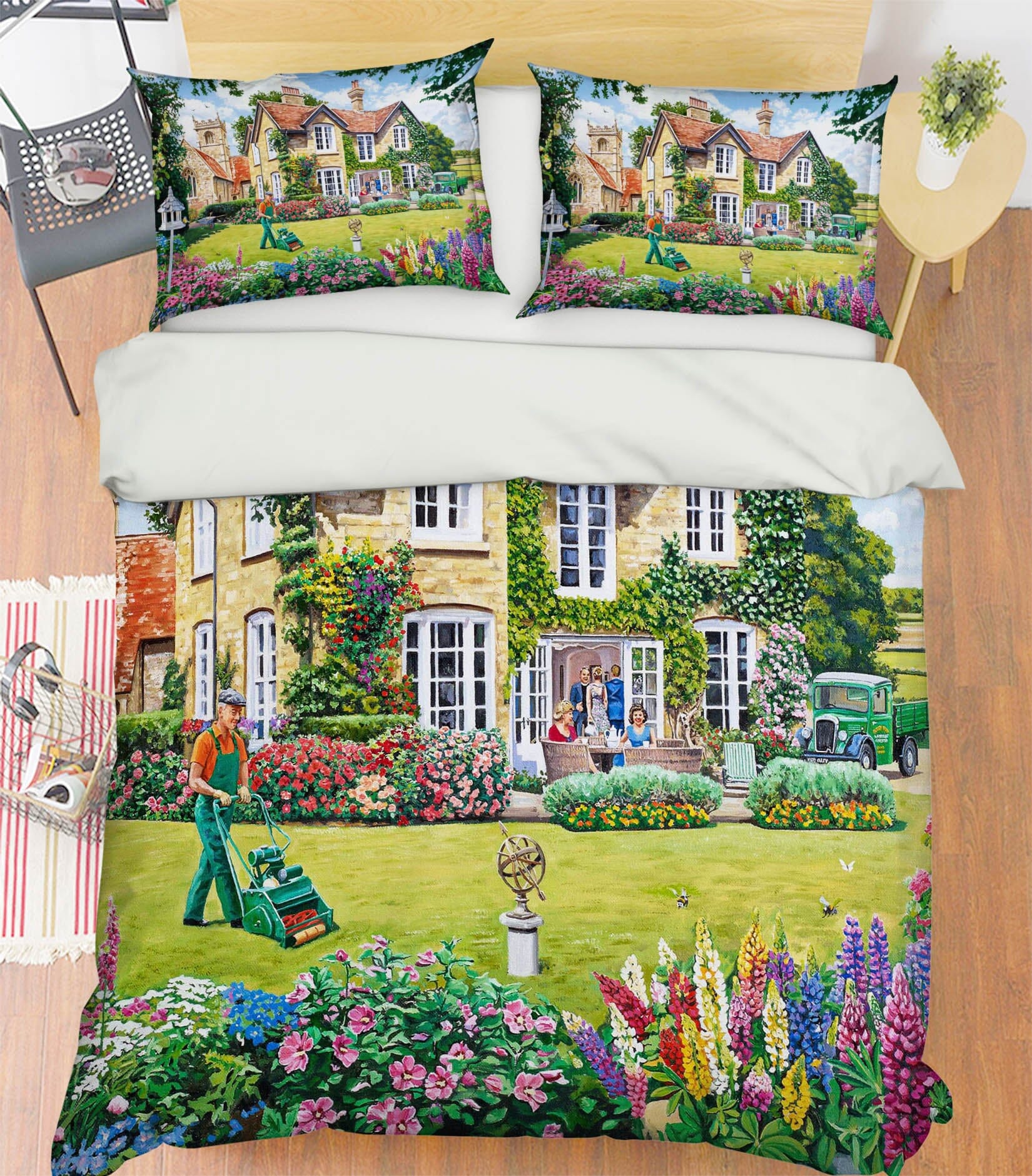 3D The Vicarage 2070 Trevor Mitchell bedding Bed Pillowcases Quilt Quiet Covers AJ Creativity Home
