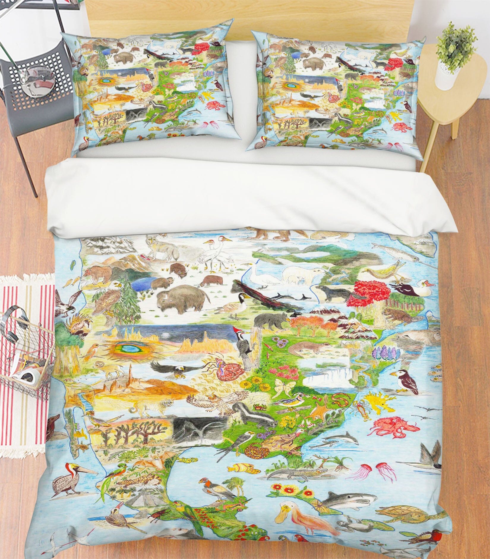 3D North America 033 Michael Sewell Bedding Bed Pillowcases Quilt Quiet Covers AJ Creativity Home