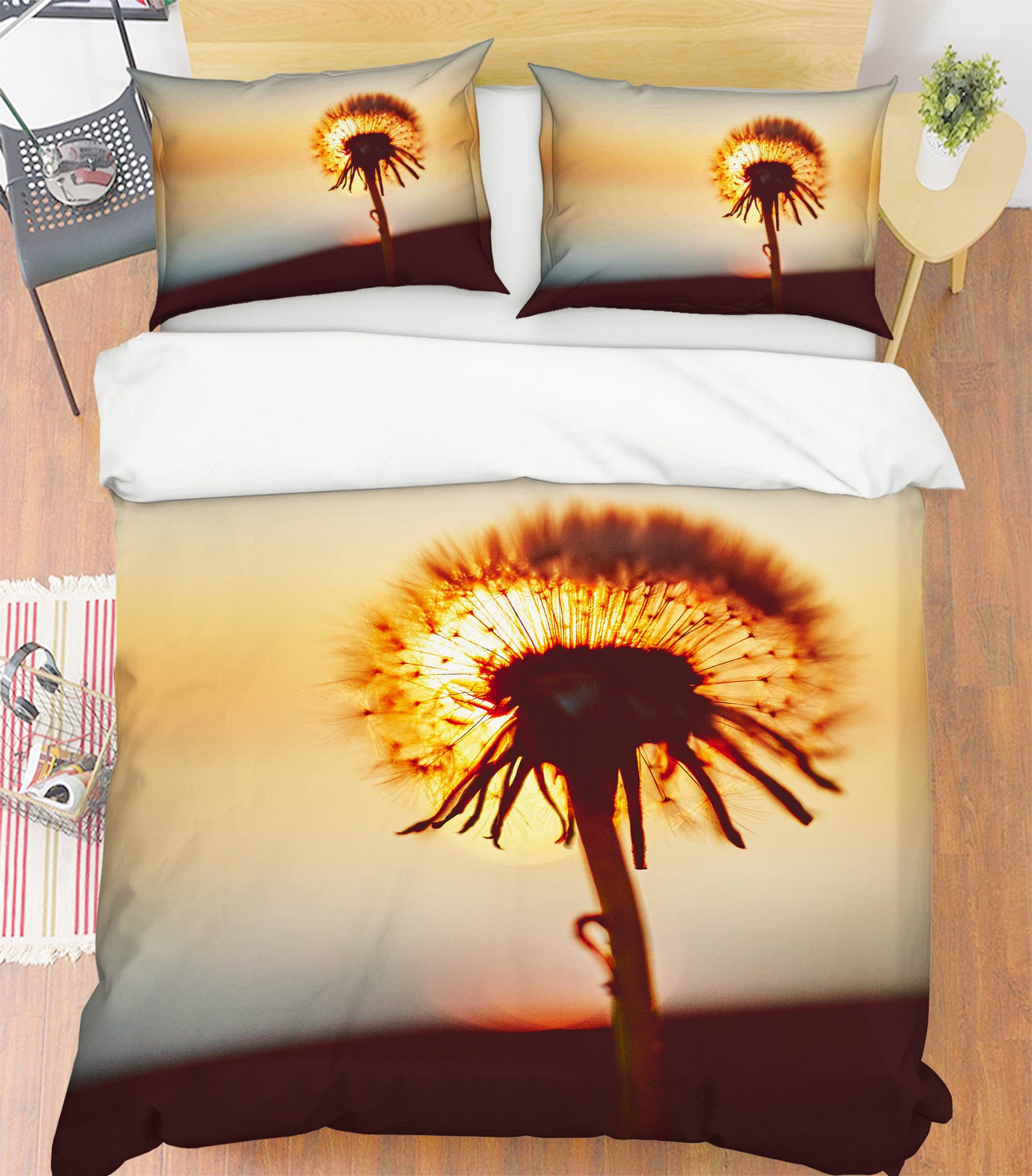 3D Dandelion Flower 60201 Bed Pillowcases Quilt