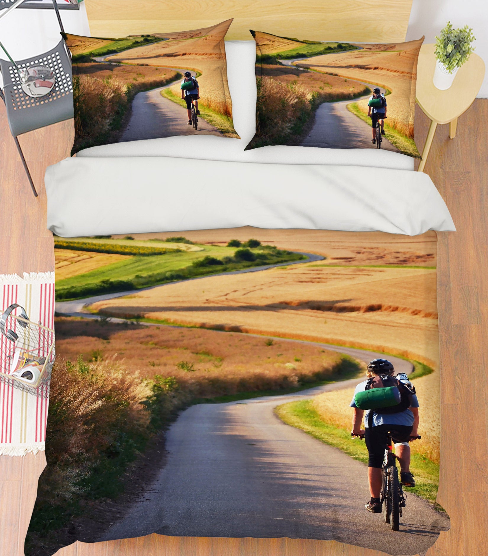 3D Cycling 14107 Bed Pillowcases Quilt