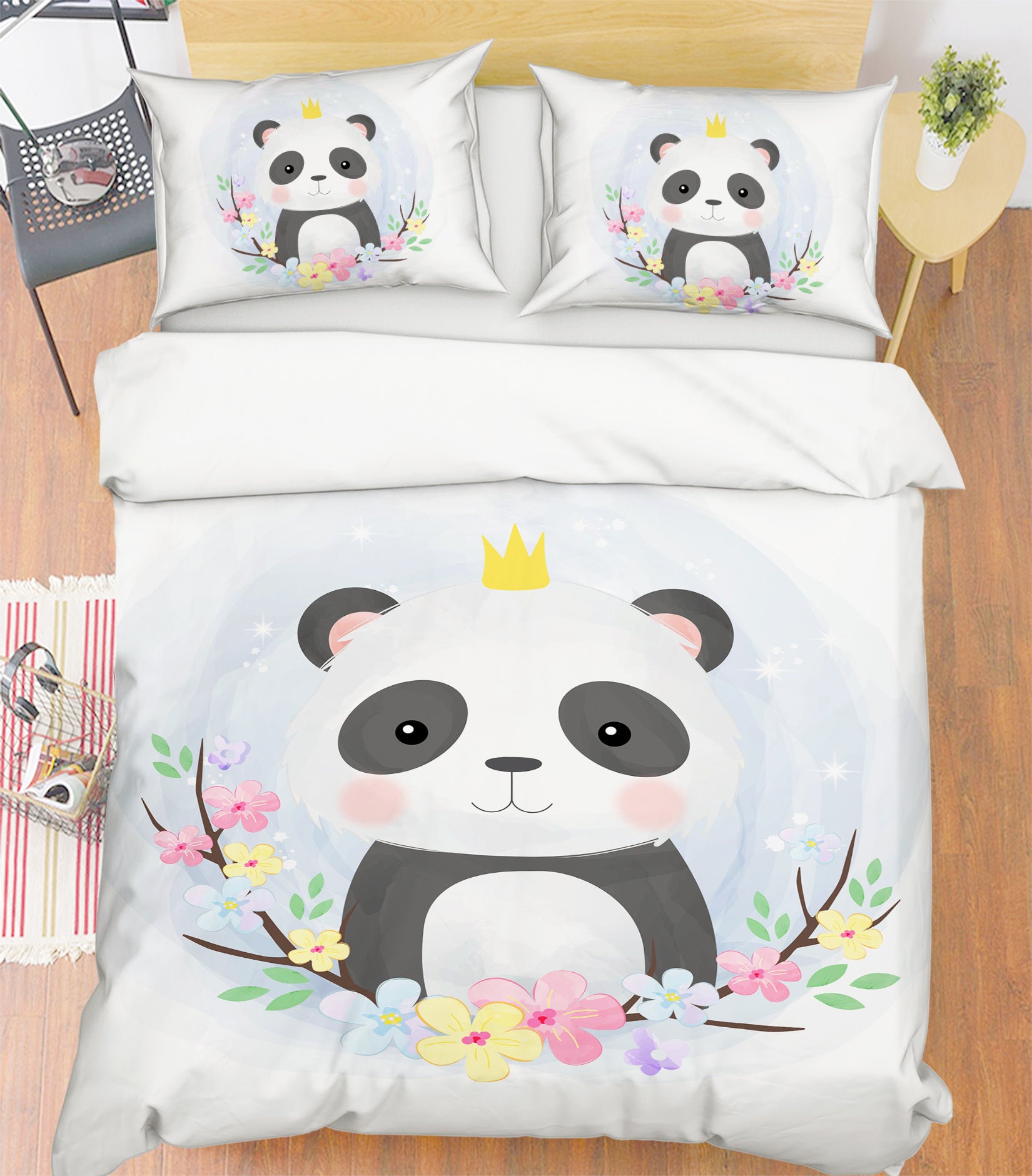 3D Cartoon Panda 58201 Bed Pillowcases Quilt