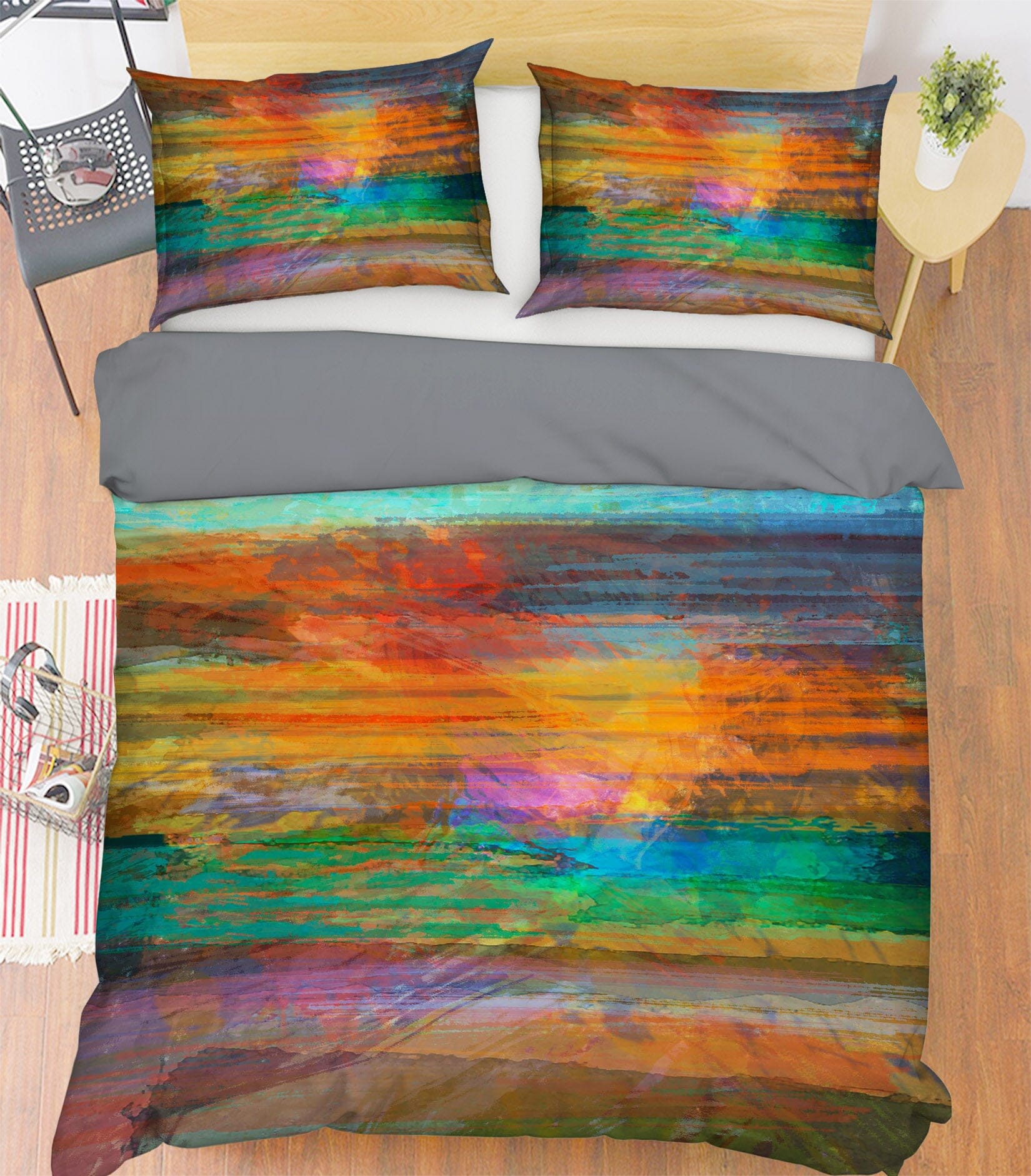 3D Color Gradient 1037 Michael Tienhaara Bedding Bed Pillowcases Quilt Quiet Covers AJ Creativity Home