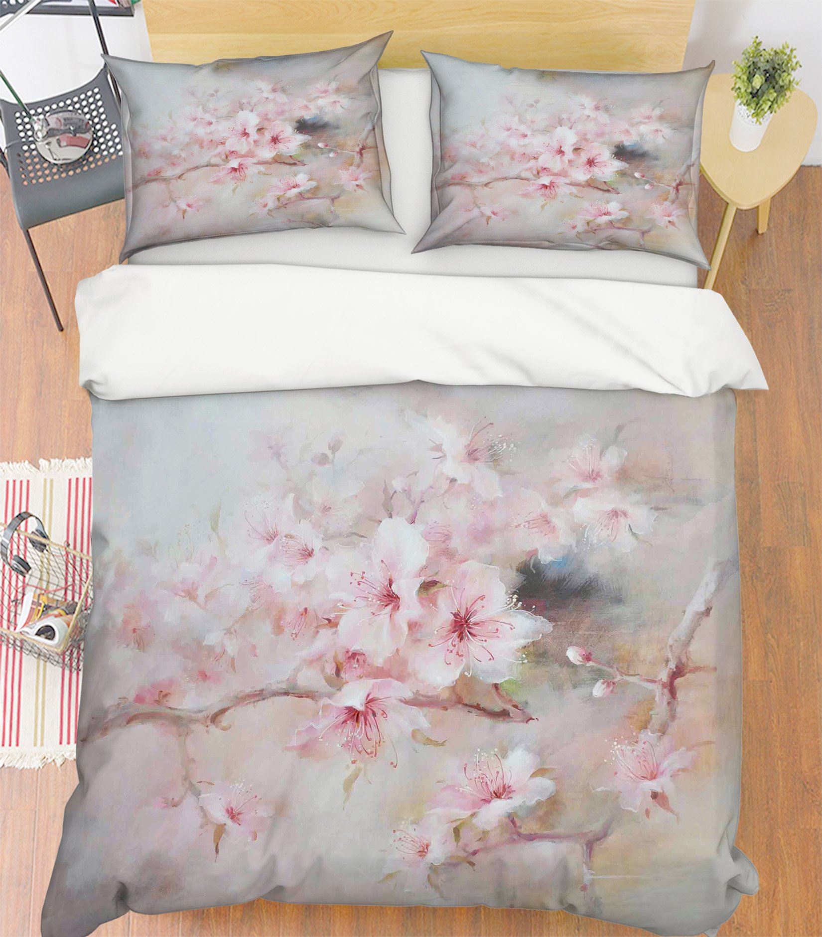 3D Peach Painting 090 Bed Pillowcases Quilt Wallpaper AJ Wallpaper
