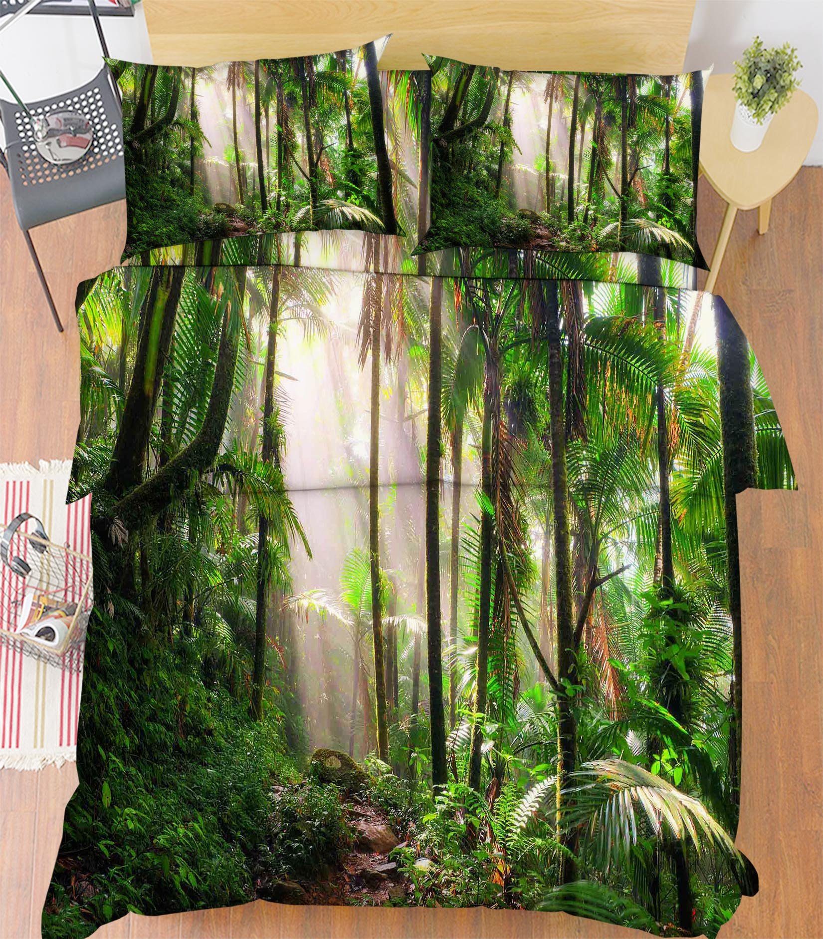 3D Rainforest 26 Bed Pillowcases Quilt Wallpaper AJ Wallpaper 