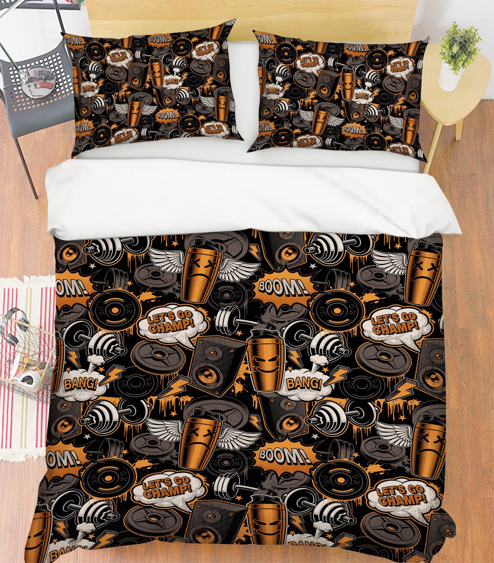 3D Brown Equipment 14182 Bed Pillowcases Quilt